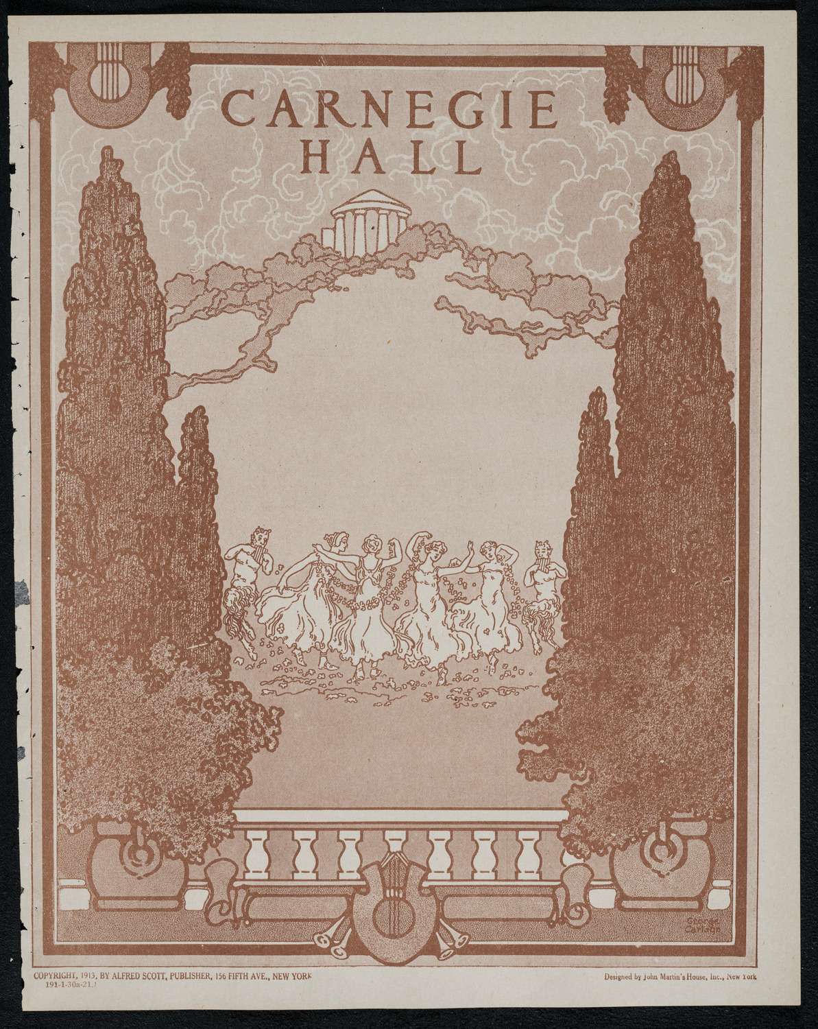 New York Philharmonic, January 30, 1921, program page 1