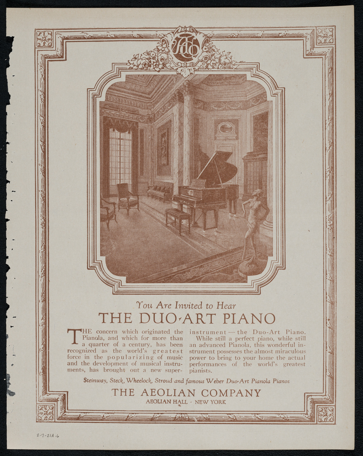 Burton Holmes Travelogue: Visions of Venice, February 7, 1921, program page 11