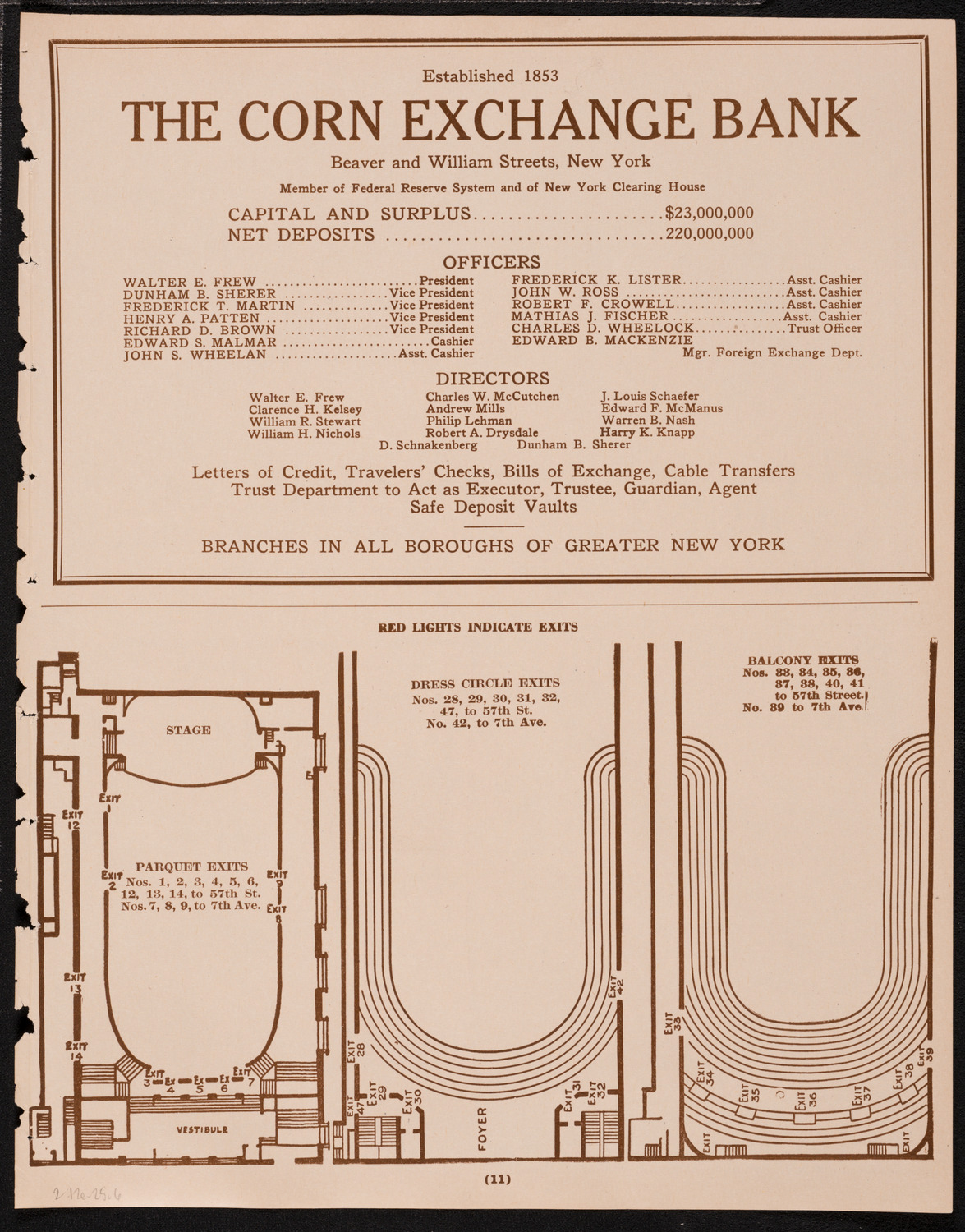 New York Philharmonic, February 12, 1925, program page 11