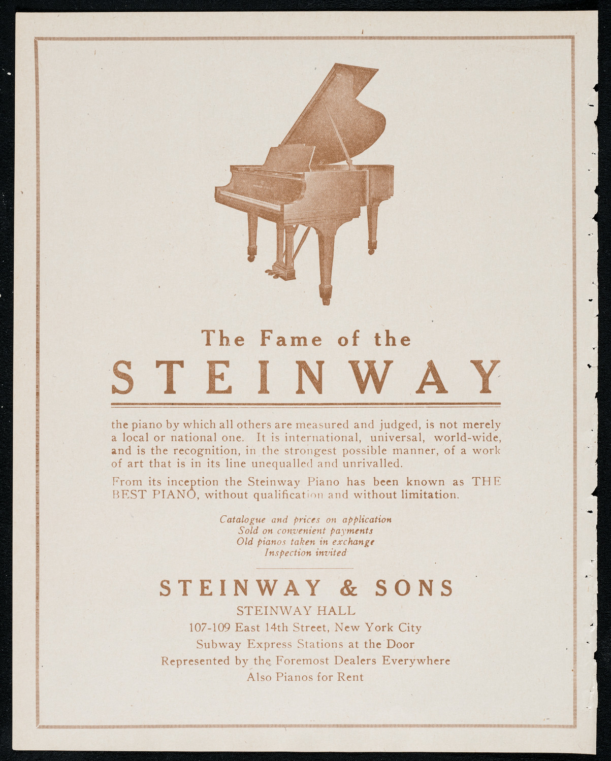 Percy Grainger, Piano, December 7, 1920, program page 4