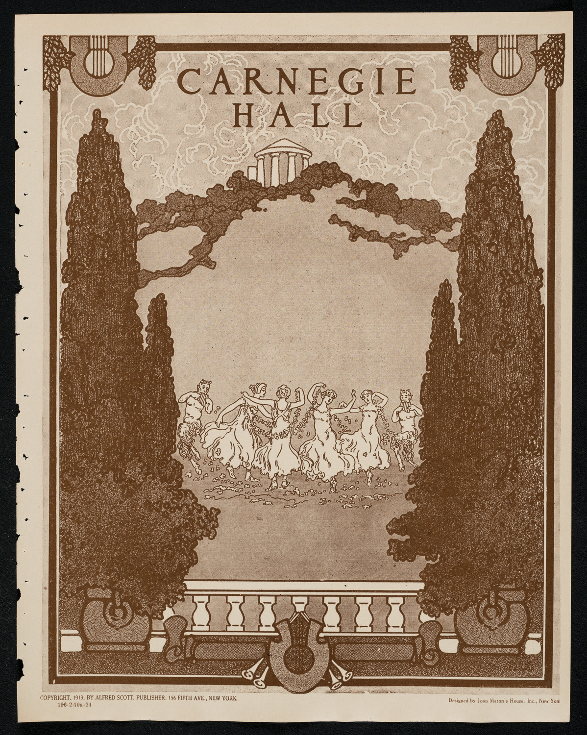 New York Philharmonic, February 10, 1924, program page 1