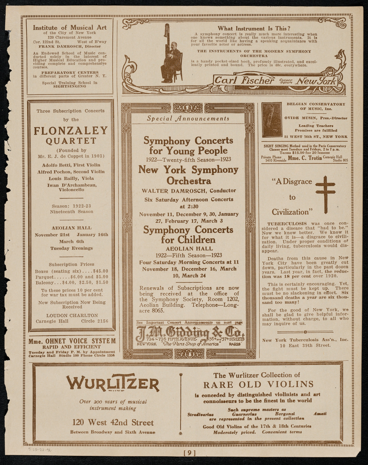 Graduation: Packard Commercial School, May 25, 1922, program page 9