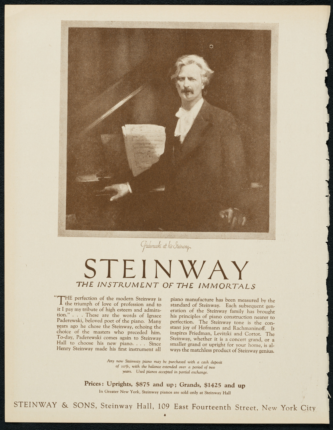 New York Philharmonic, December 27, 1923, program page 4