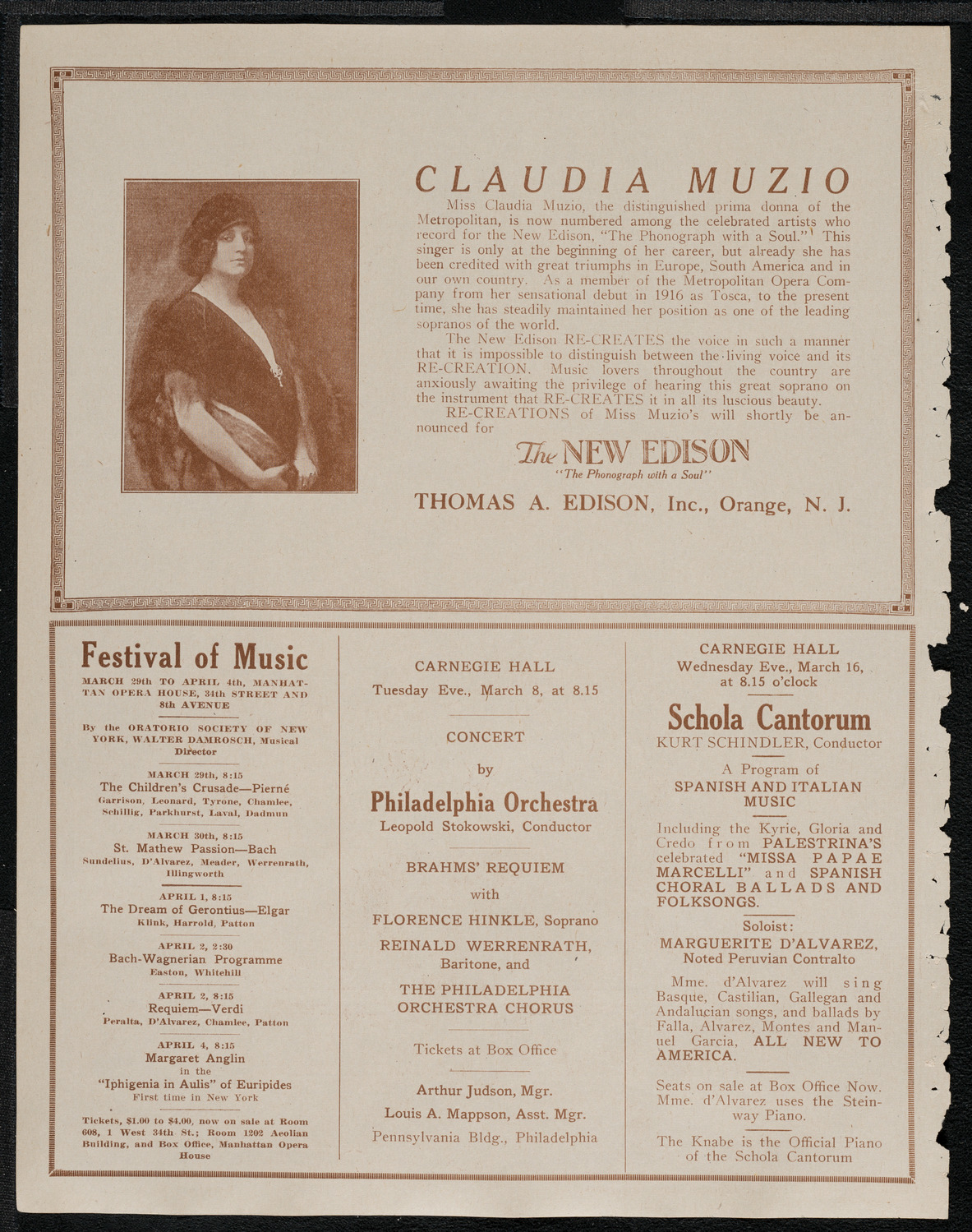 Symphony Concert for Young People, March 5, 1921, program page 2