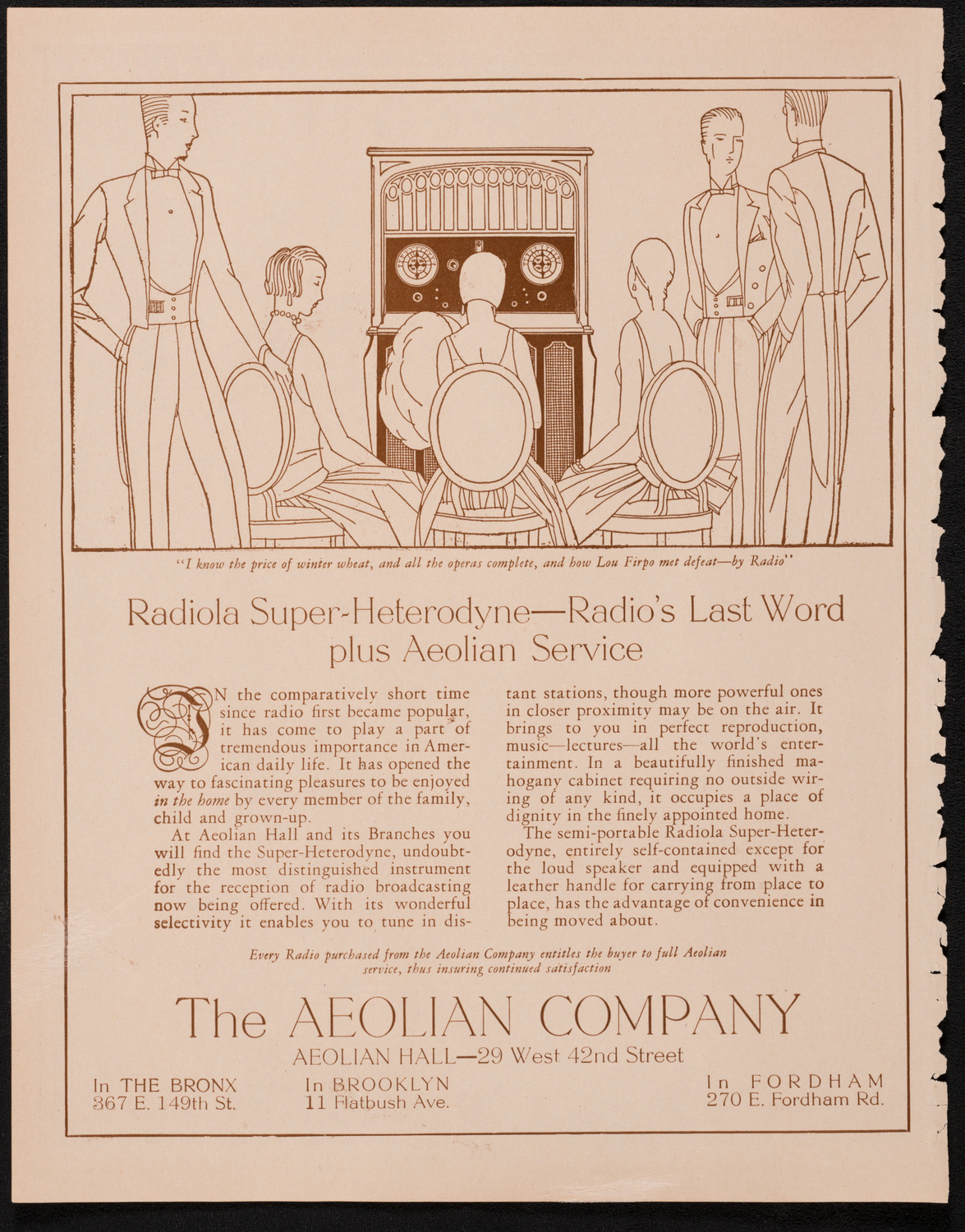 New York Philharmonic, February 27, 1925, program page 2