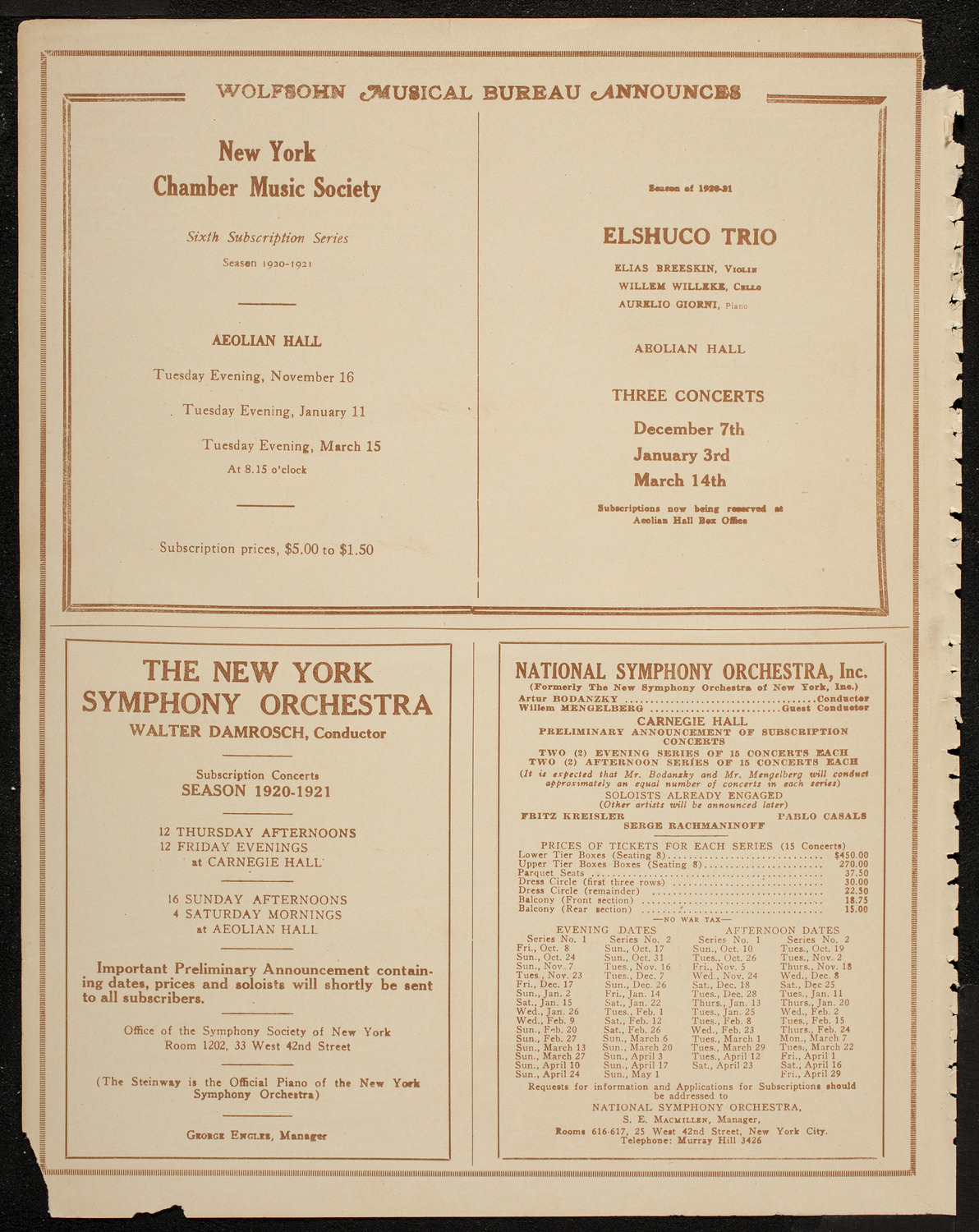 Swedish Choral Club of Chicago, June 11, 1920, program page 8