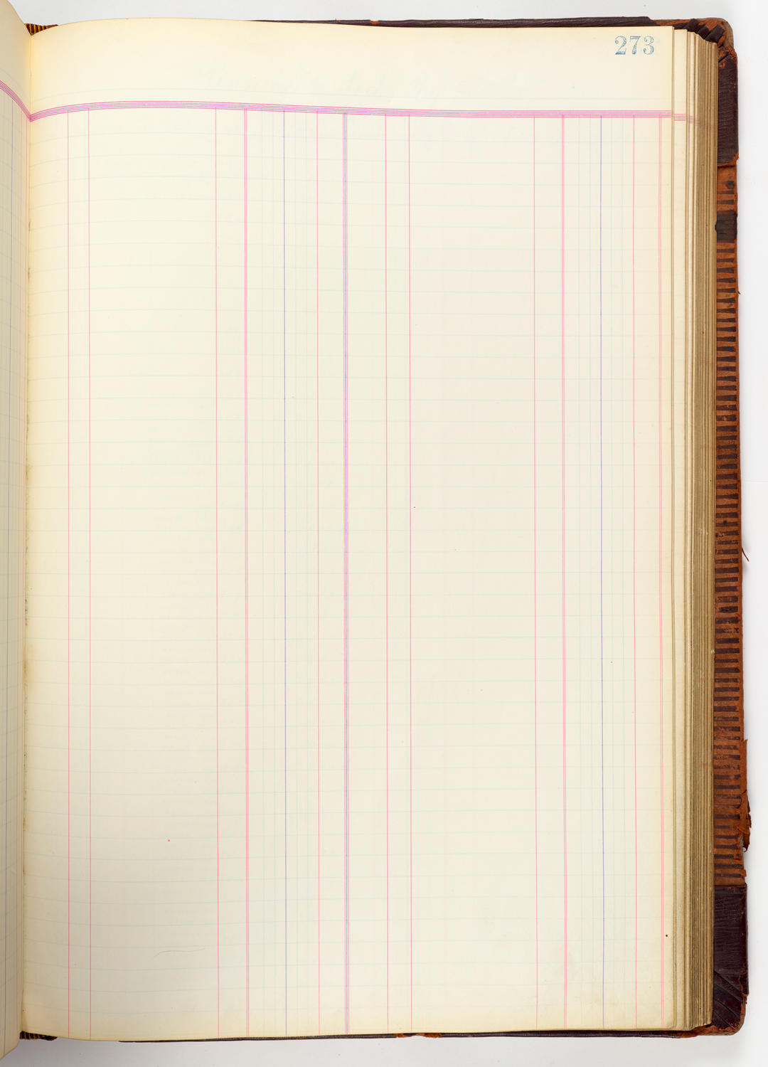 Music Hall Accounting Ledger, volume 3, page 273