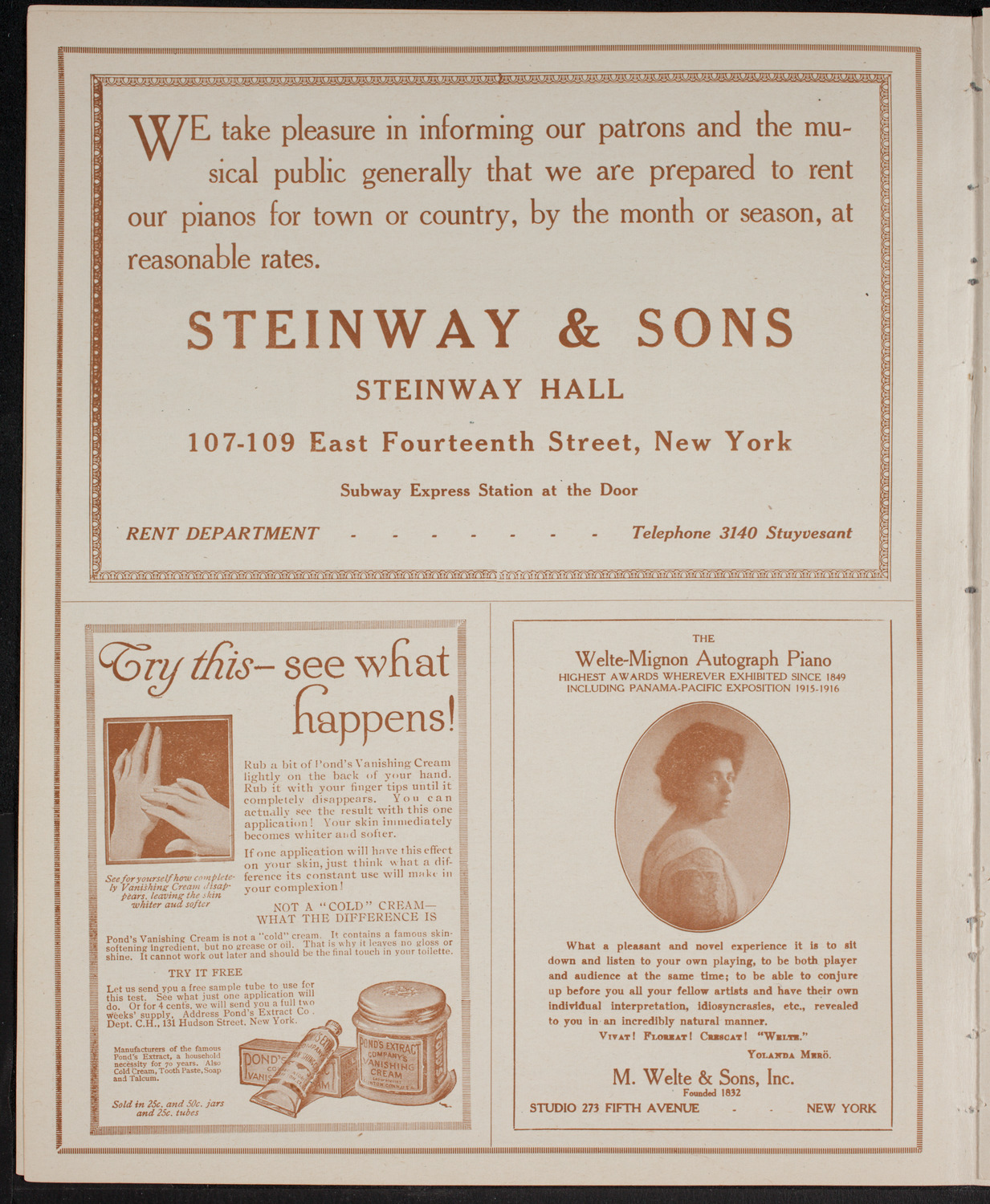 Benefit: Irish Relief Fund, May 27, 1916, program page 4