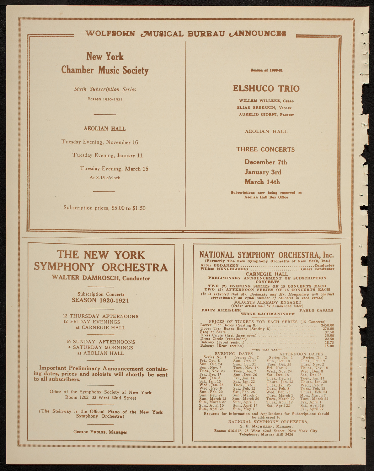 Gala Masonic Music Festival, May 22, 1920, program page 8