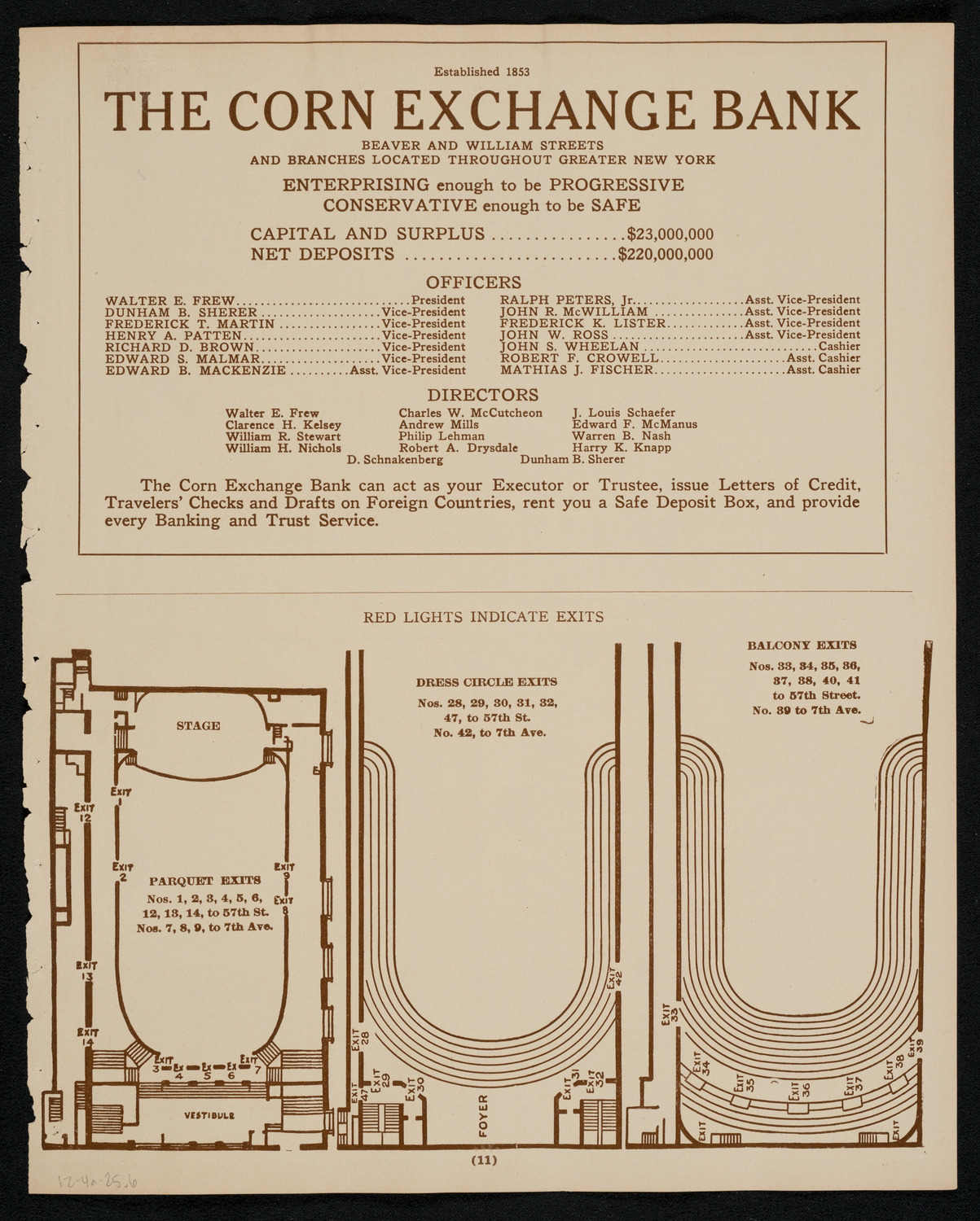 New York Philharmonic, December 4, 1925, program page 11