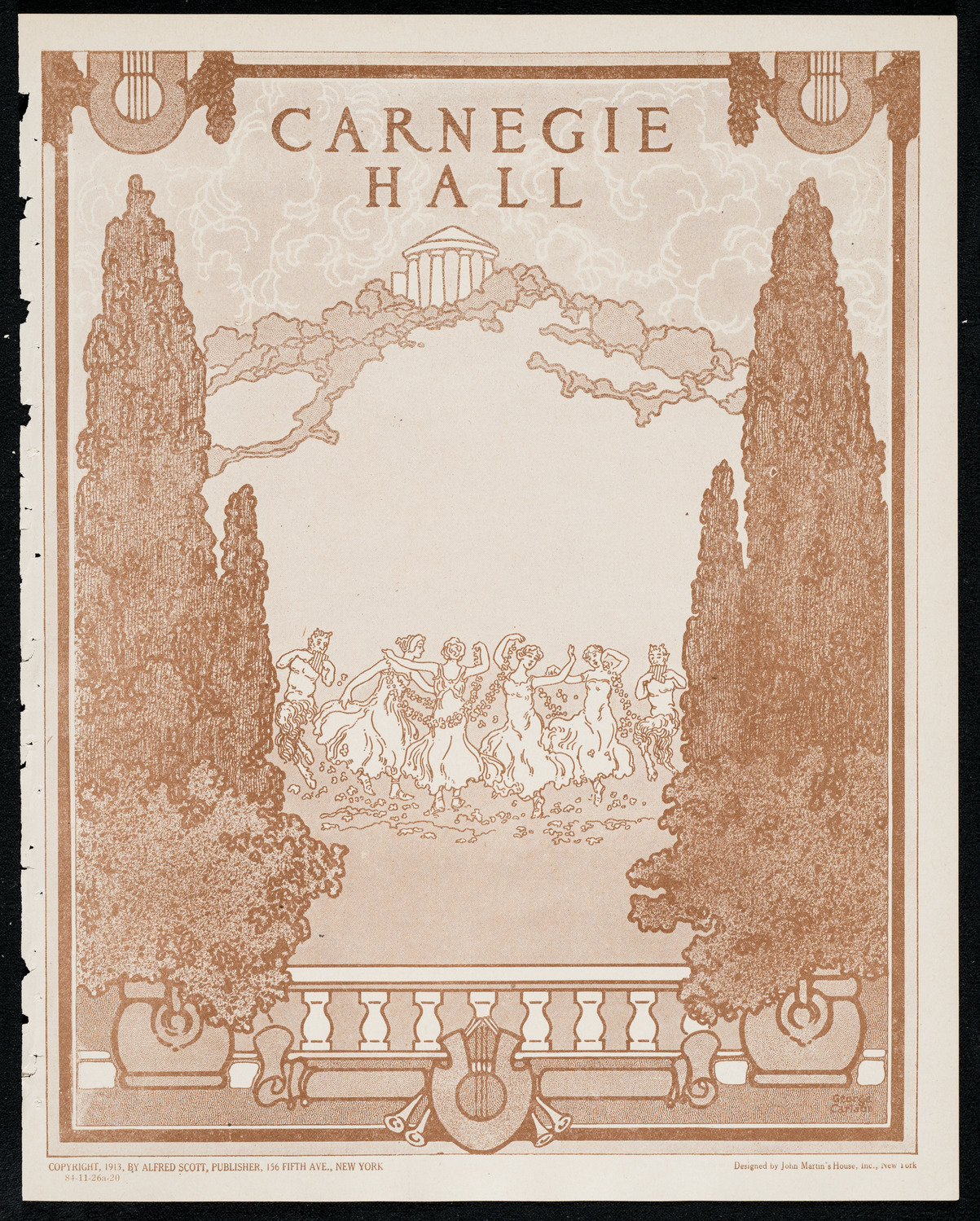 New York Philharmonic, November 26, 1920, program page 1