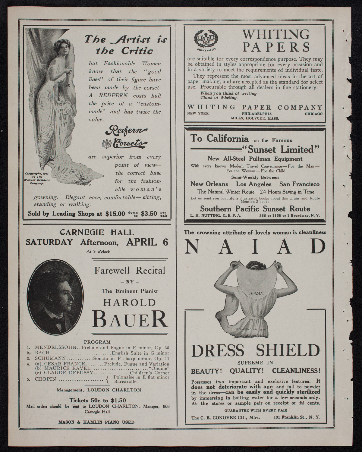 Brahms Festival: New York Symphony Orchestra and Oratorio Society of New York, March 30, 1912, program page 2