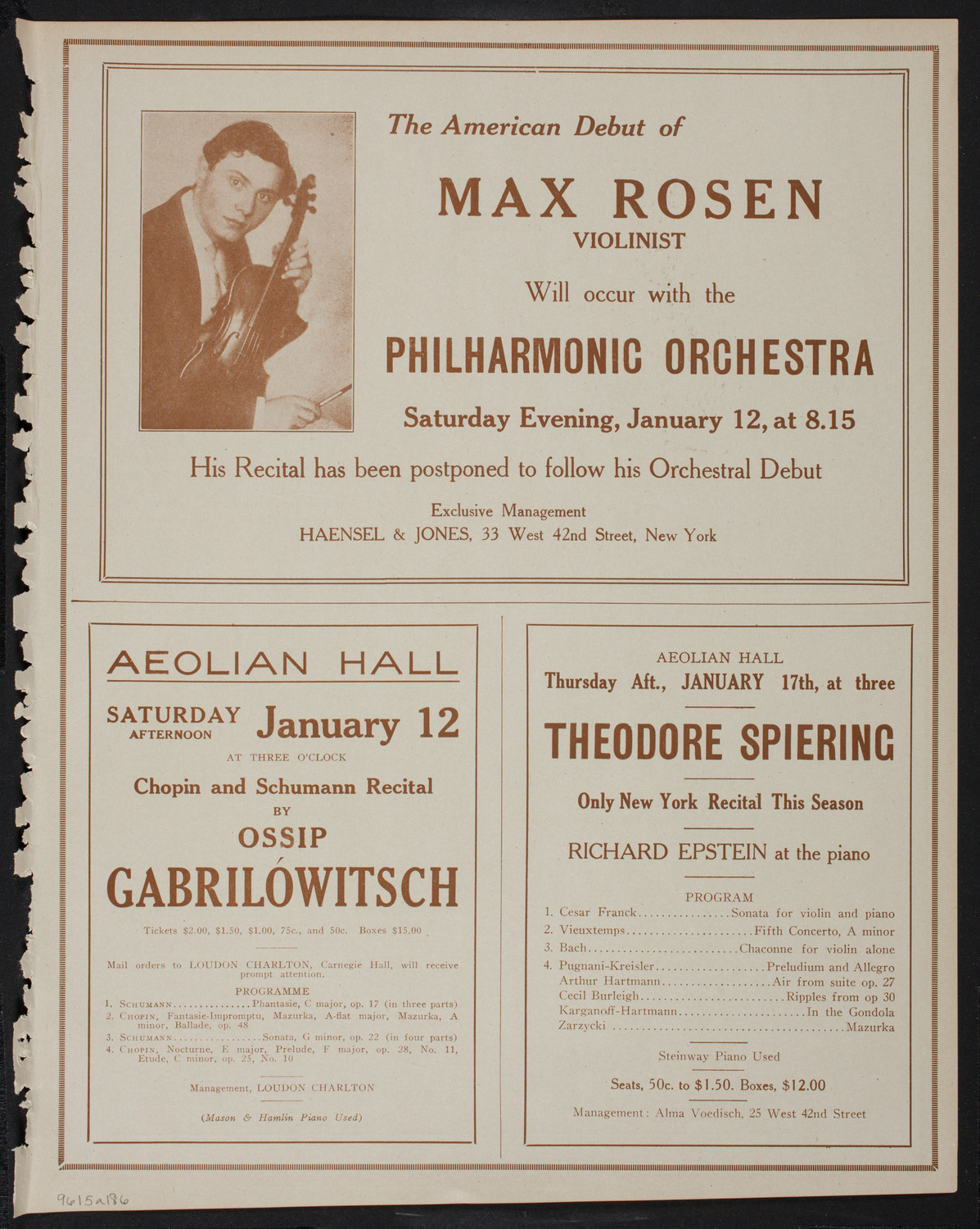 Symphony Concert for Young People, January 5, 1918, program page 11