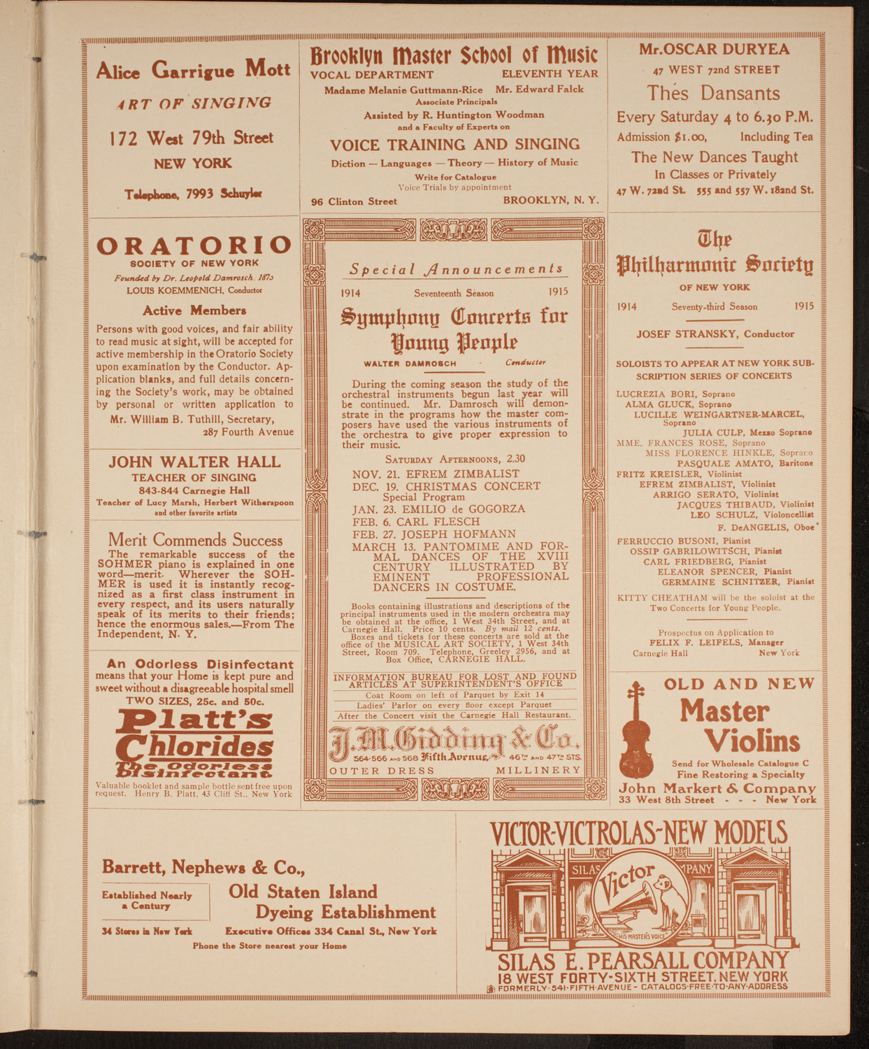Elmendorf Lecture: Around the World Through the Panama Canal, November 8, 1914, program page 9