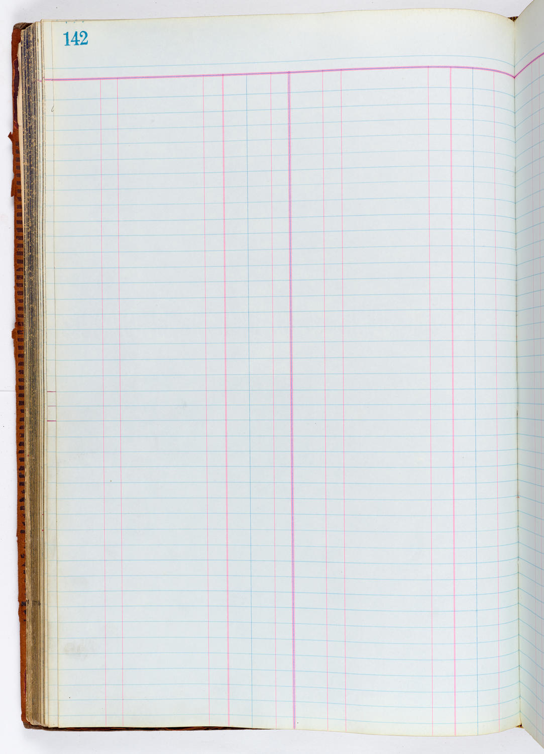 Music Hall Accounting Ledger, volume 1, page 142