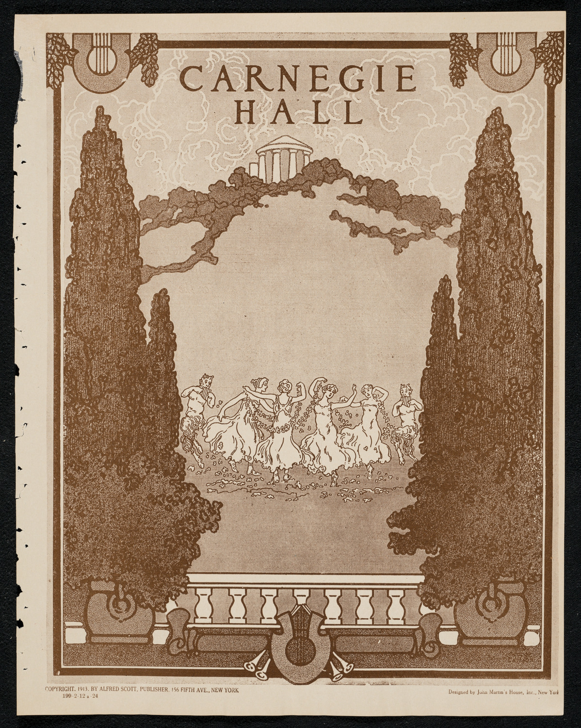 Reinald Werrenrath, Baritone, February 12, 1924, program page 1