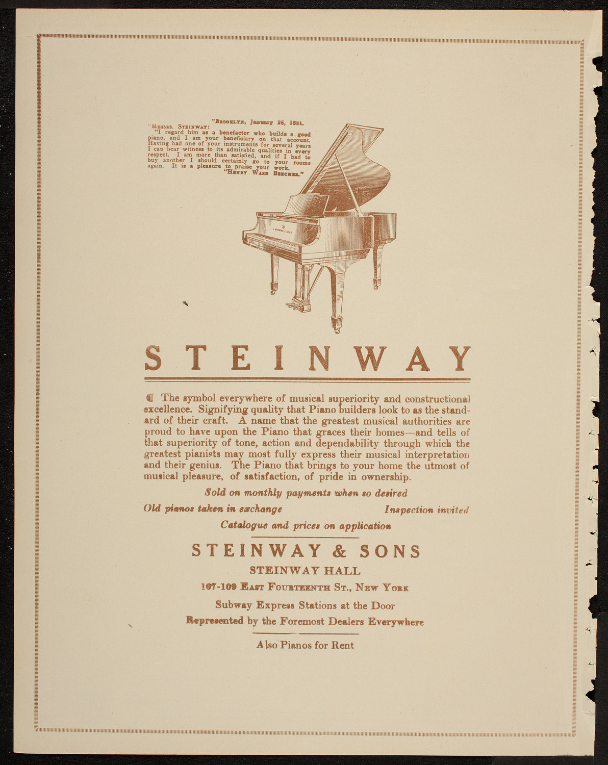 Lecture by Roy Chapman Andrews, April 13, 1920, program page 4