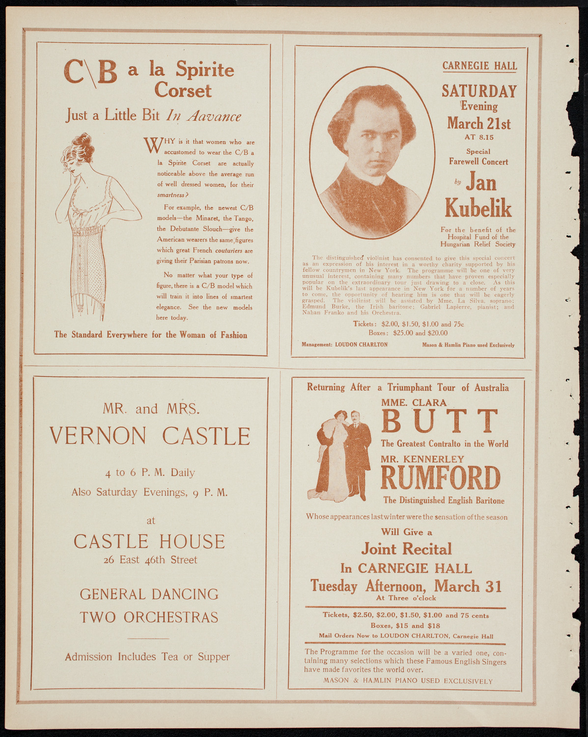 Lecture by Reverend Michael J. Phelan, with Gaelic Concert and Dancing, March 14, 1914, program page 8