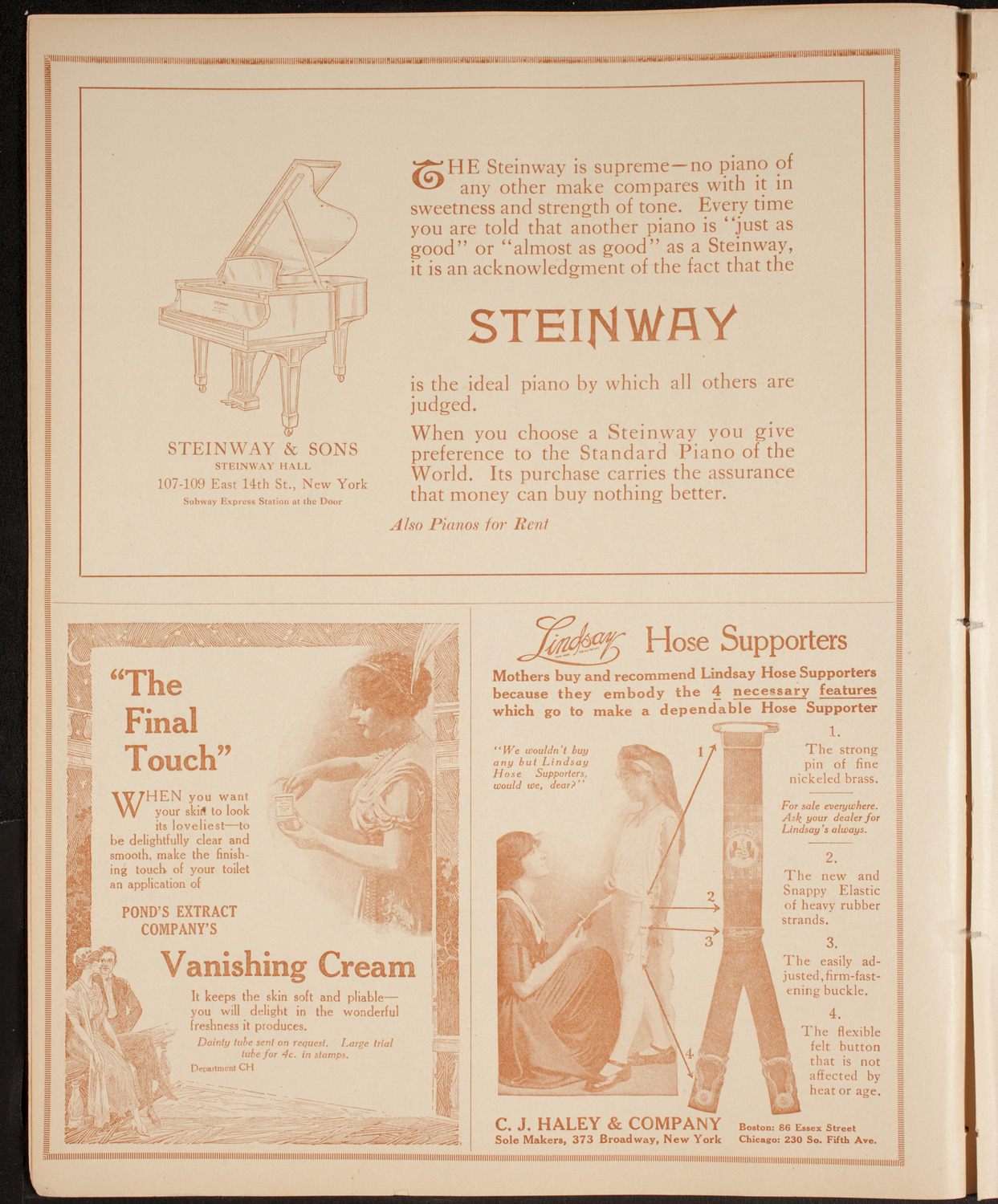 Carl Friedberg, Piano, November 2, 1914, program page 4