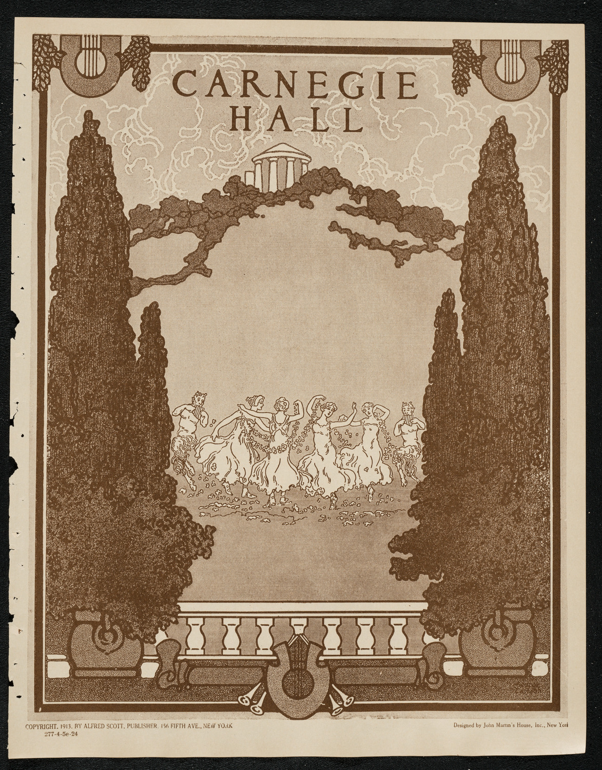 New York Philharmonic, April 5, 1924, program page 1