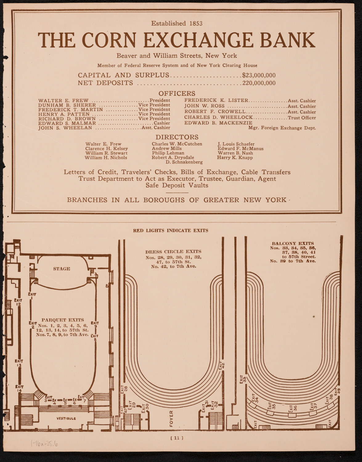 New York Philharmonic, January 16, 1925, program page 11