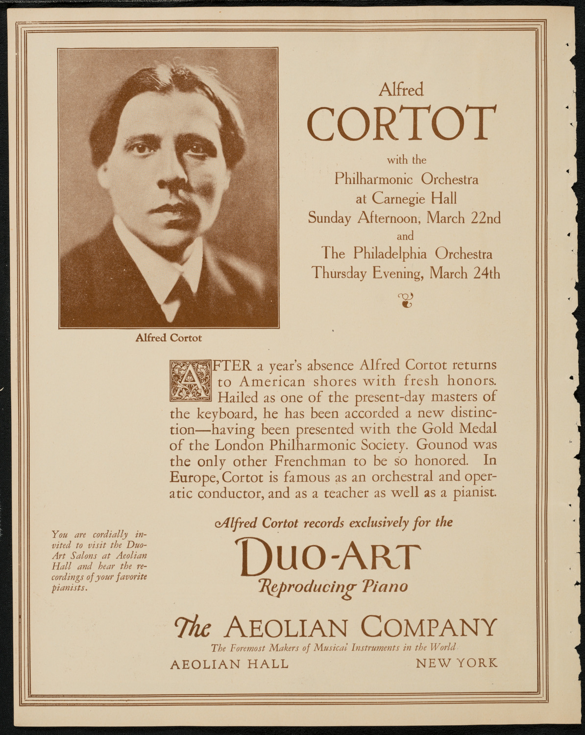 Benefit: Hebrew Home for the Aged, March 21, 1925, program page 2