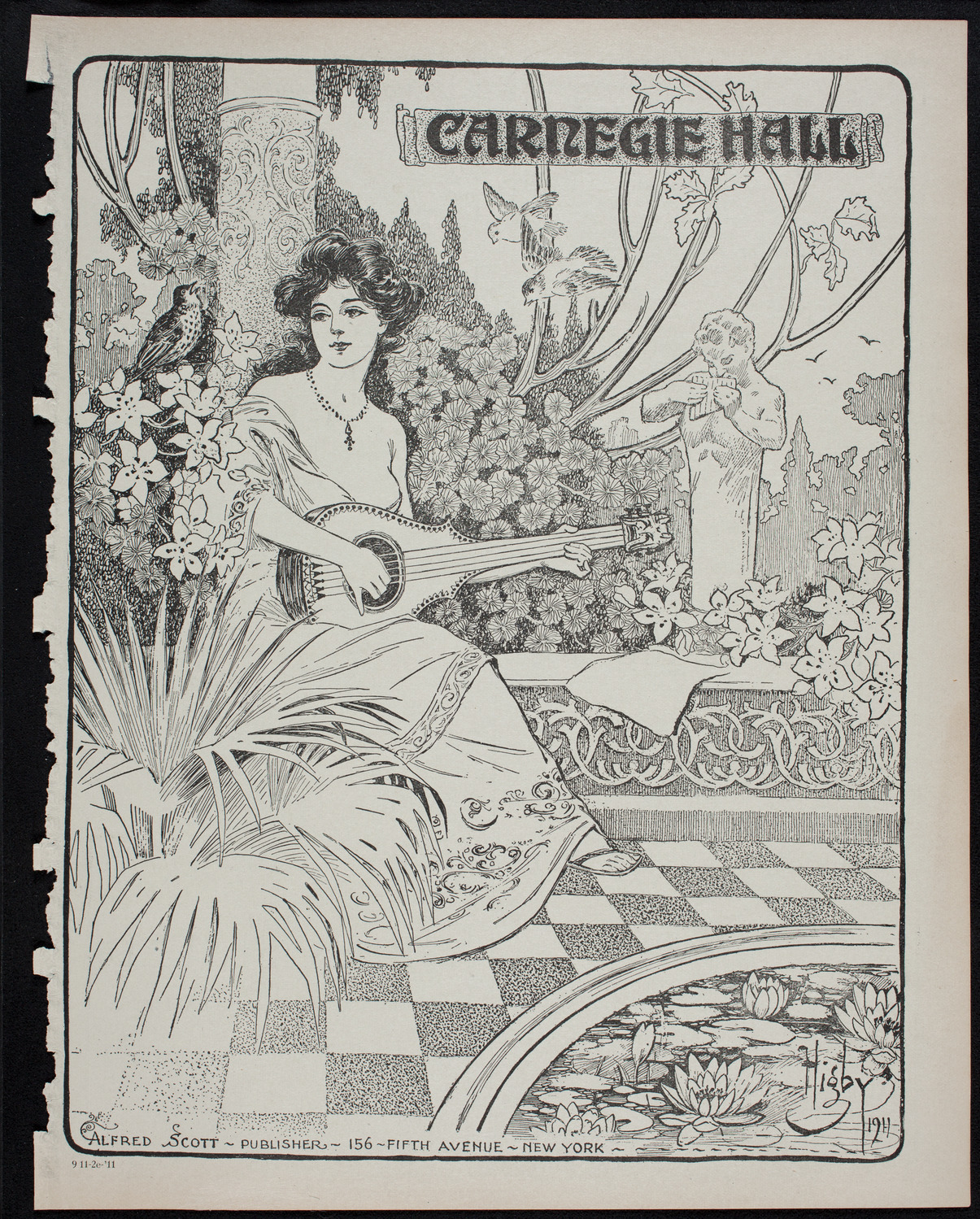 New York Philharmonic, November 2, 1911, program page 1