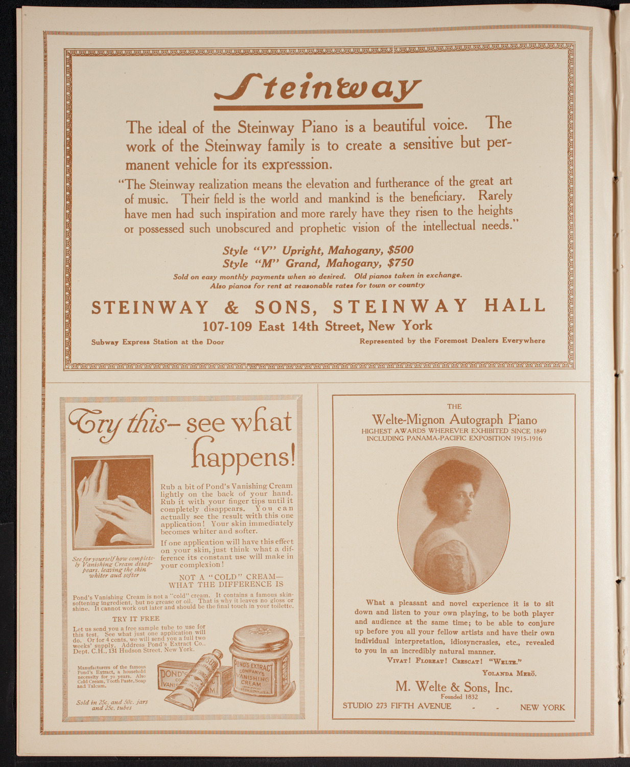 Patriotic Rally for National Defense, February 23, 1916, program page 4