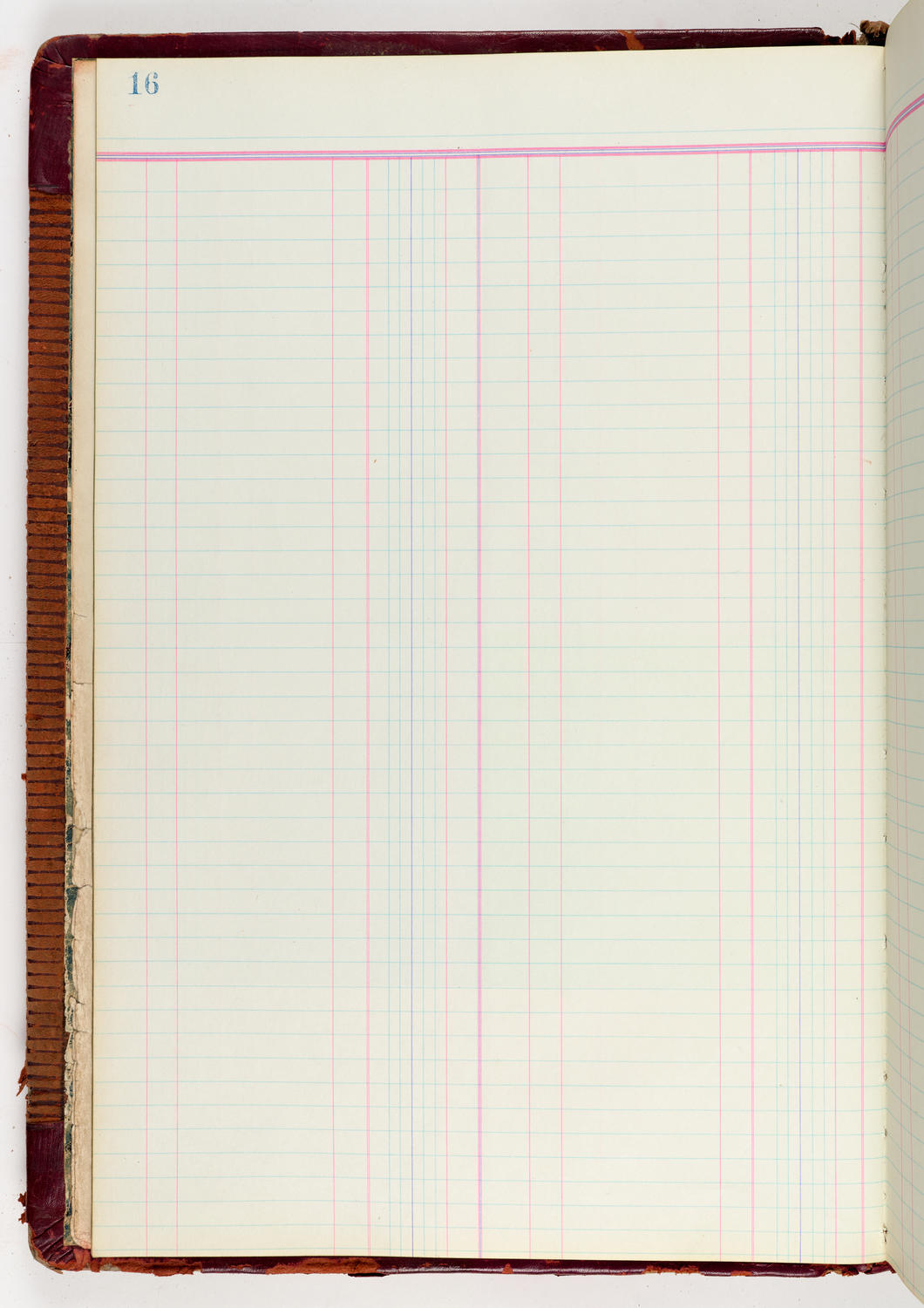 Music Hall Accounting Ledger Journal, volume 6, page 16