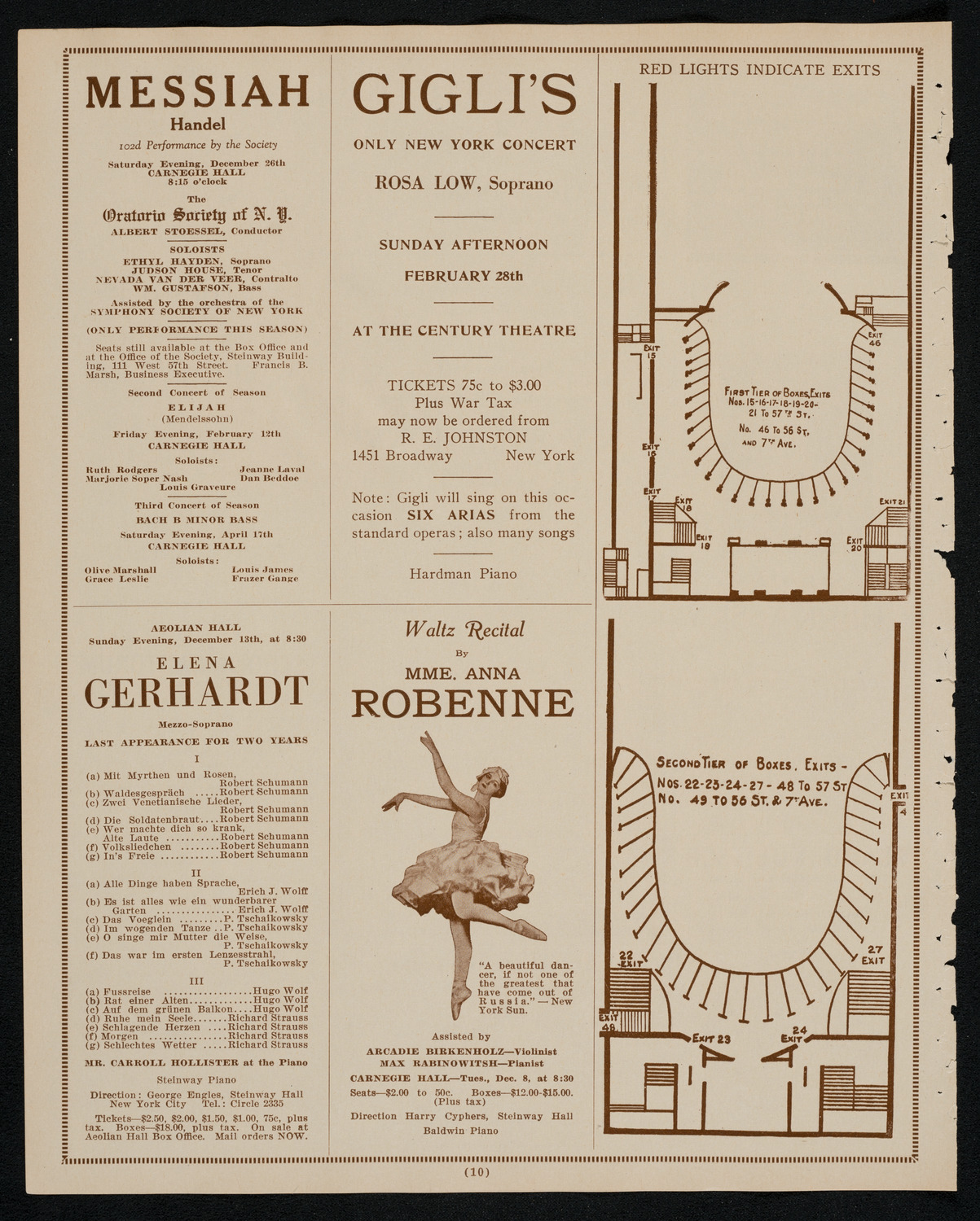 Max Rosen, Violin, December 2, 1925, program page 10