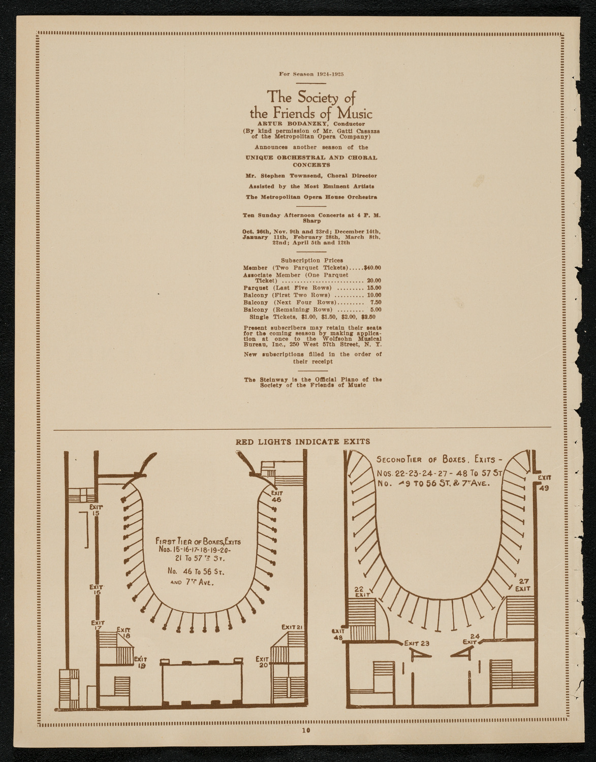 Loubet Symphony Orchestra, May 1, 1924, program page 10