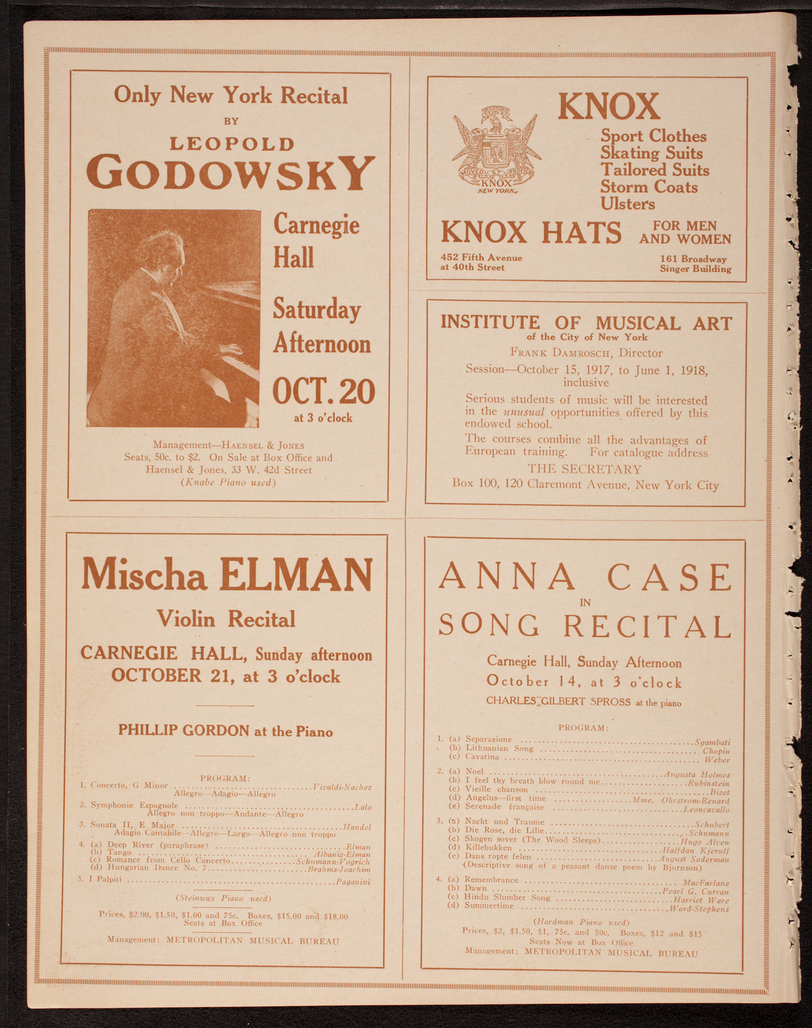 U.S. Navy Band from Great Lakes, Illinois, October 6, 1917, program page 2