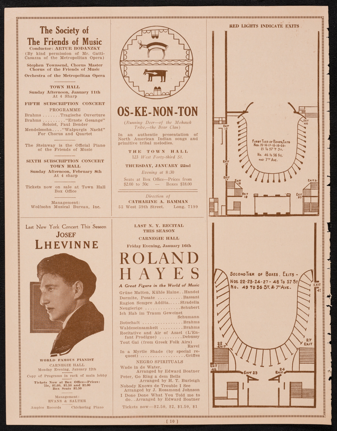 Boston Symphony Orchestra, January 3, 1925, program page 10