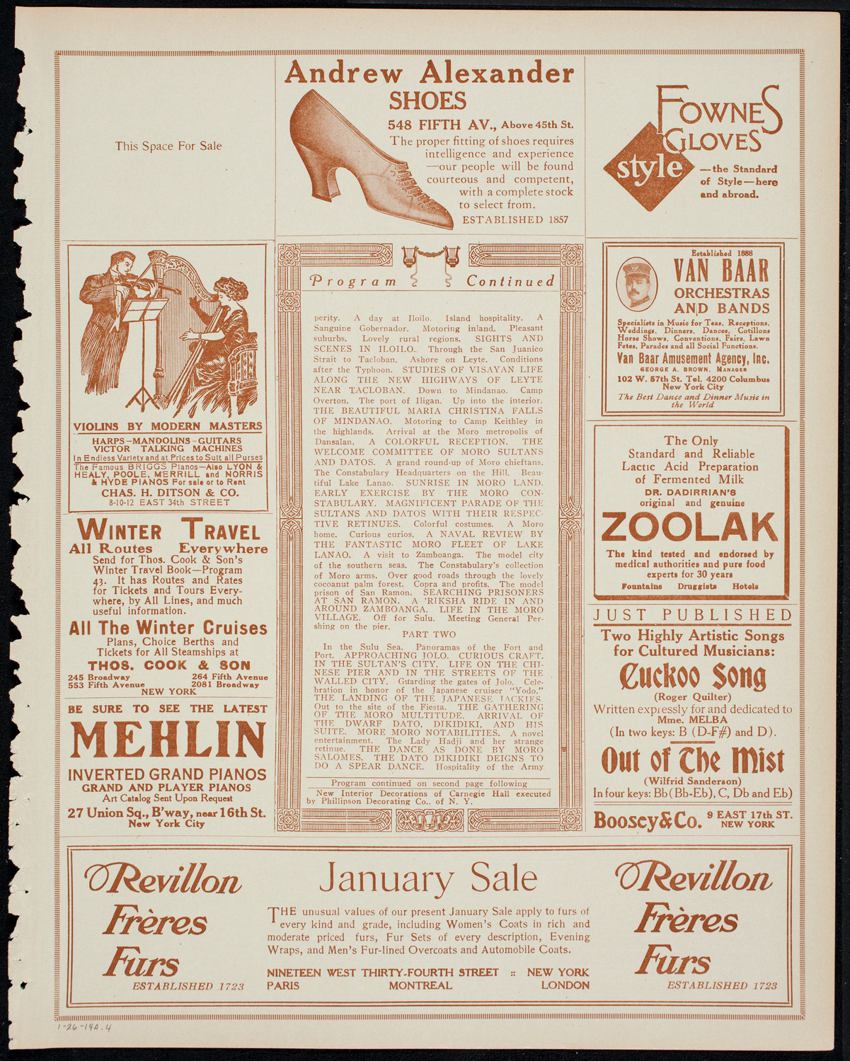 Burton Holmes Travelogue: Cruising Through the Philippines, January 26, 1914, program page 7