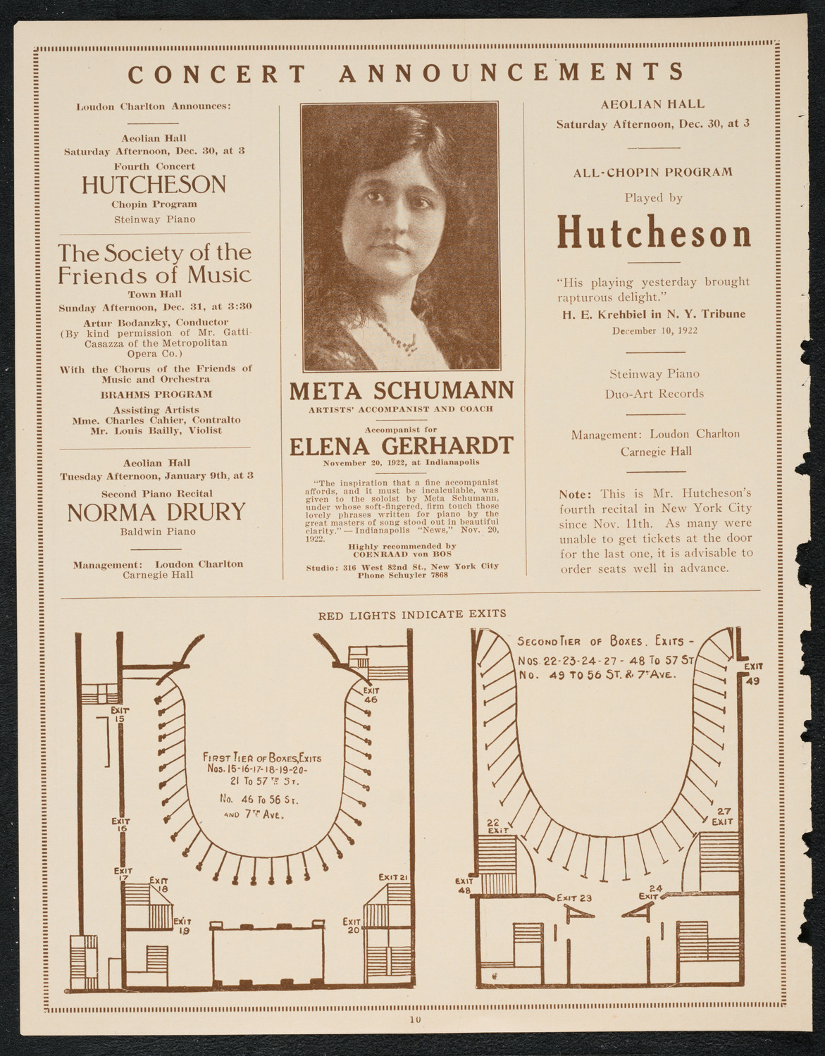 Joseph Schwarz, Baritone, with the New York Philharmonic, December 28, 1922, program page 10