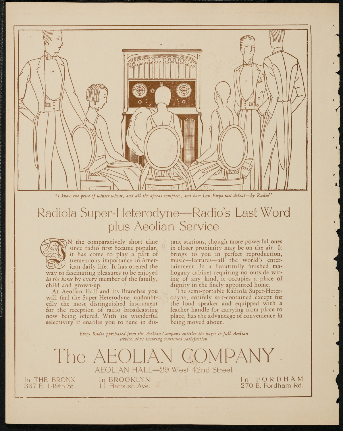New York Philharmonic, March 28, 1925, program page 2