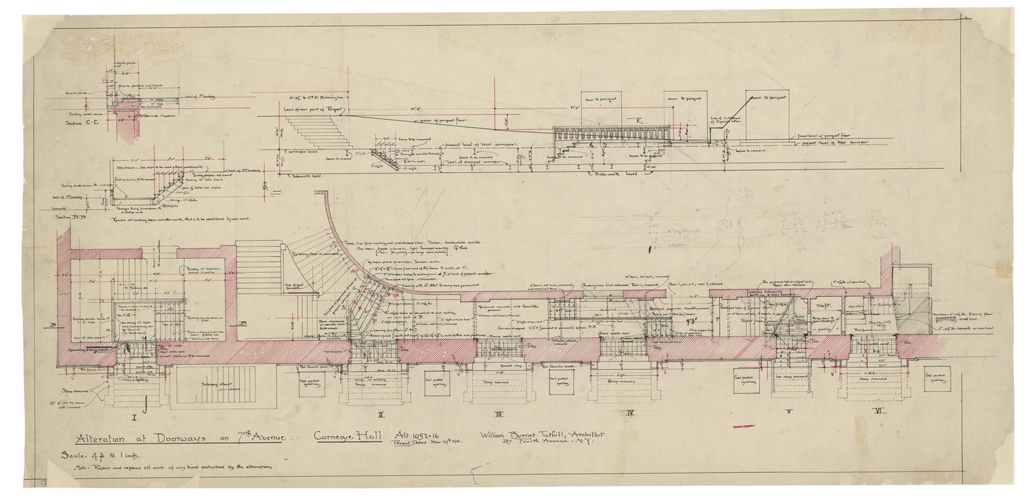 Alteration at doorways on 7th Avenue, November 29, 1916