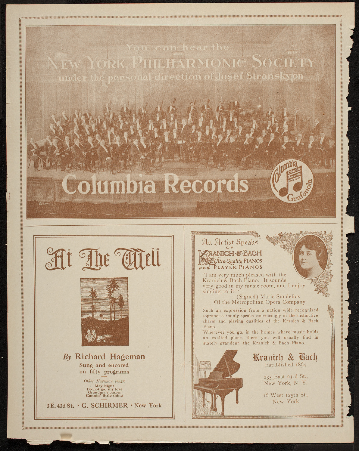 New York Philharmonic, February 29, 1920, program page 6
