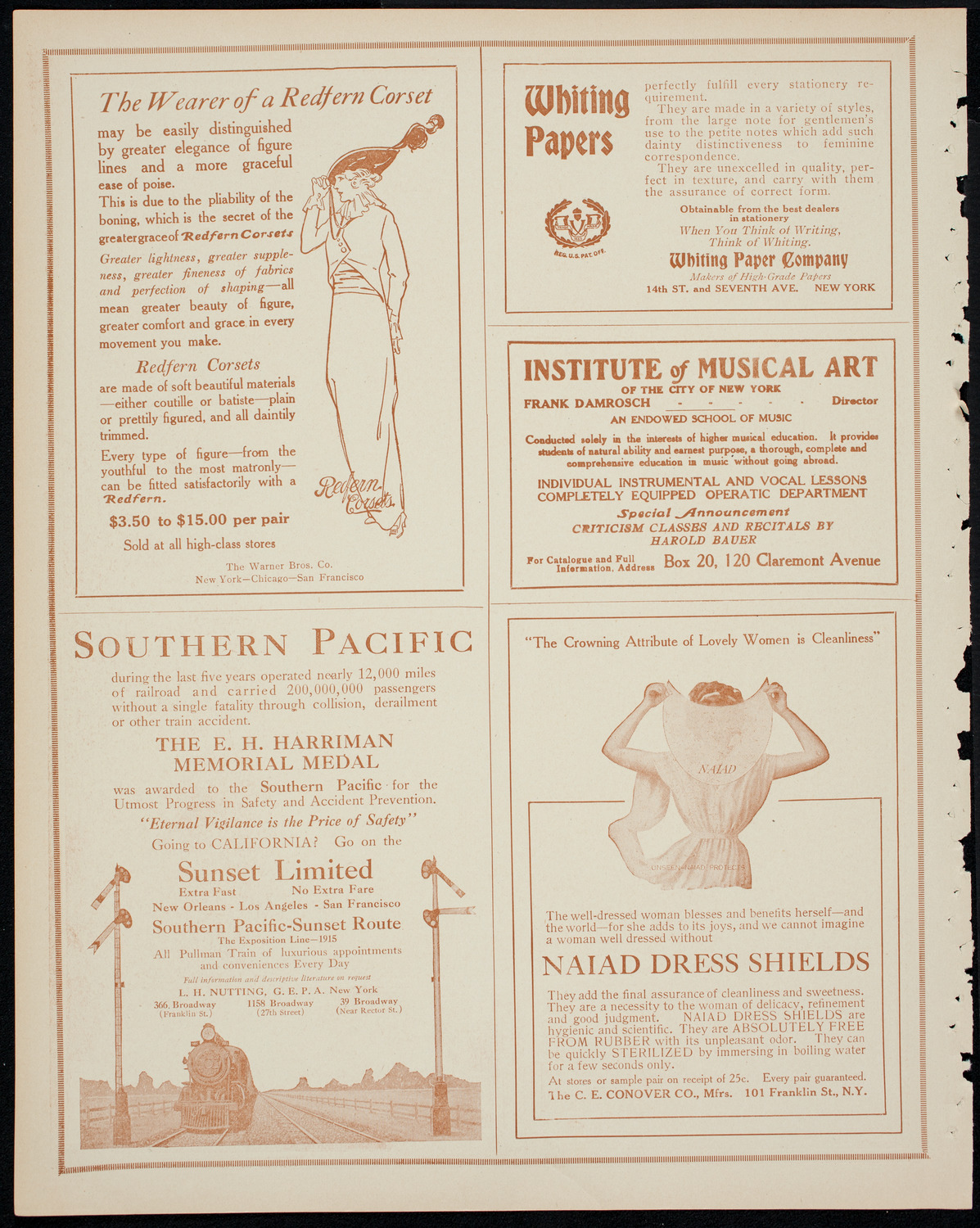 New York Philharmonic, February 22, 1914, program page 2