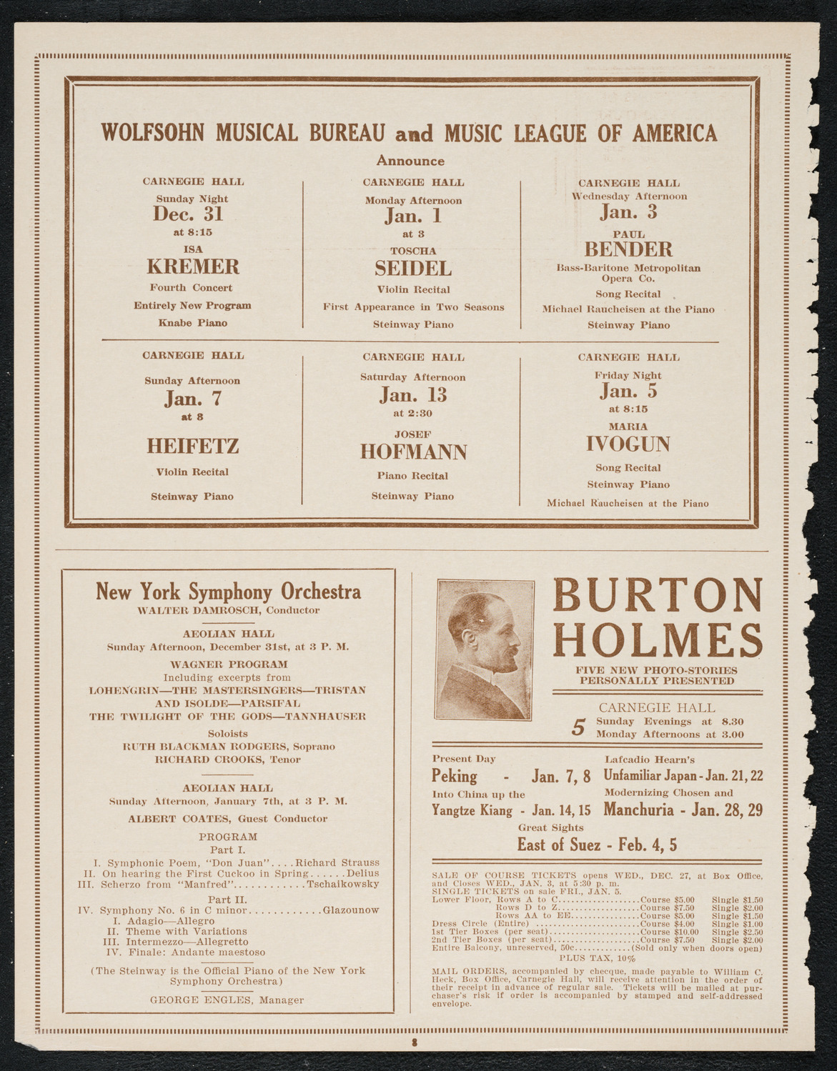 Symphony Concert for Young People, December 30, 1922, program page 8