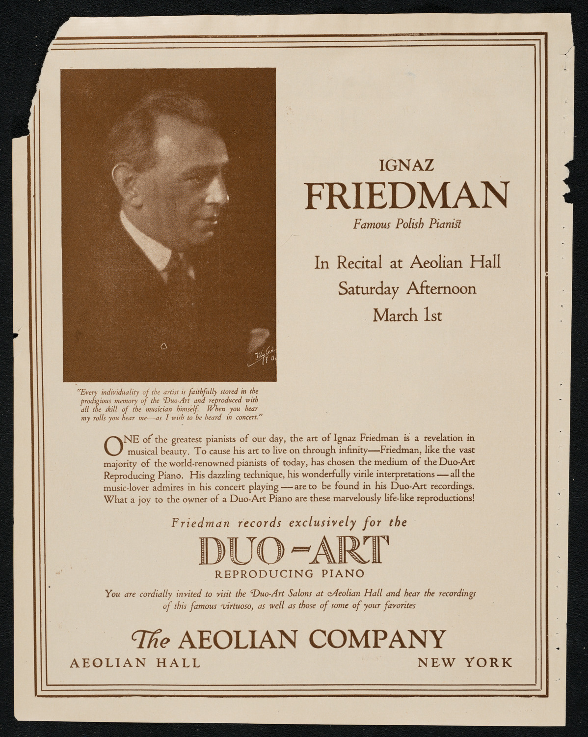 New York Philharmonic, February 29, 1924, program page 2
