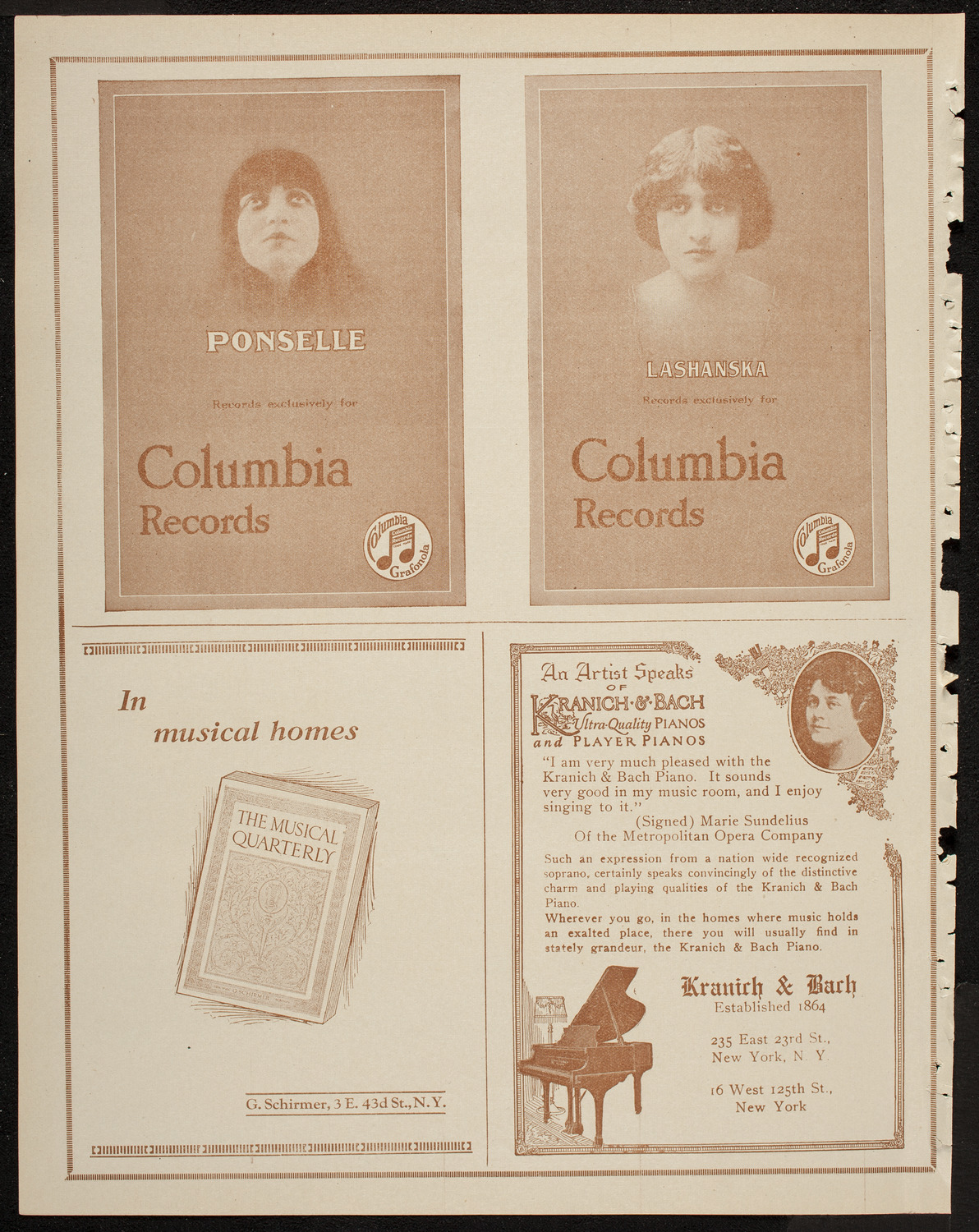 Benefit: United Baltic and Lithuanian Relief Federation, April 25, 1920, program page 6