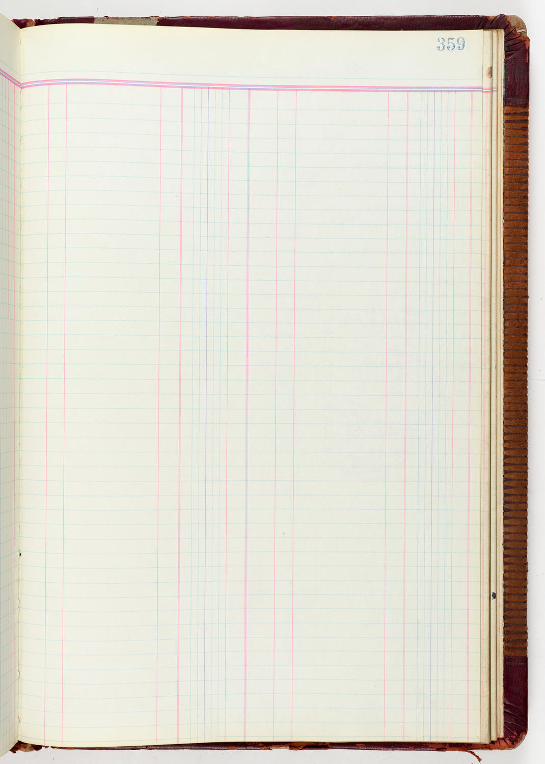 Music Hall Accounting Ledger Journal, volume 6, page 359