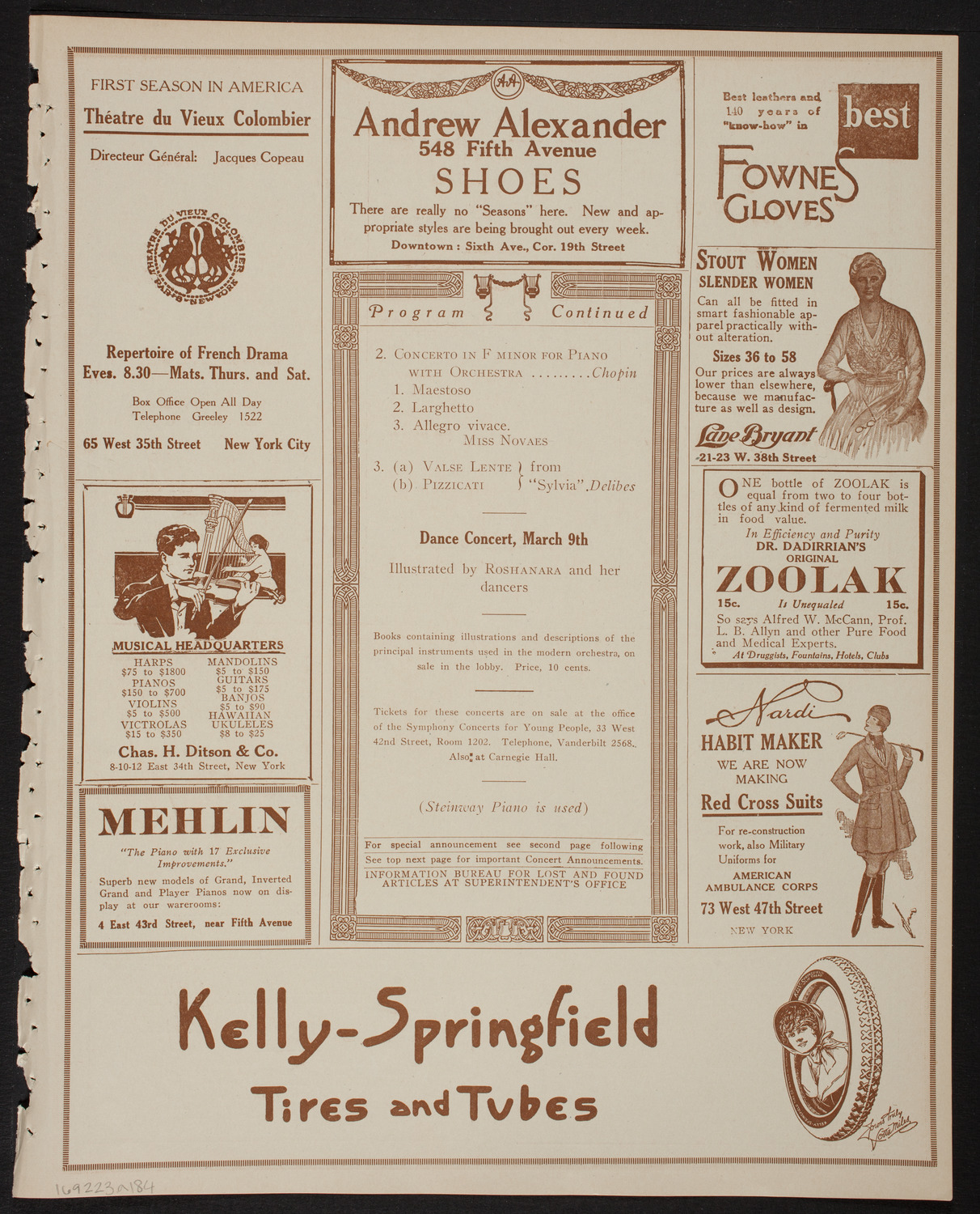 Symphony Concert for Young People, February 23, 1918, program page 7