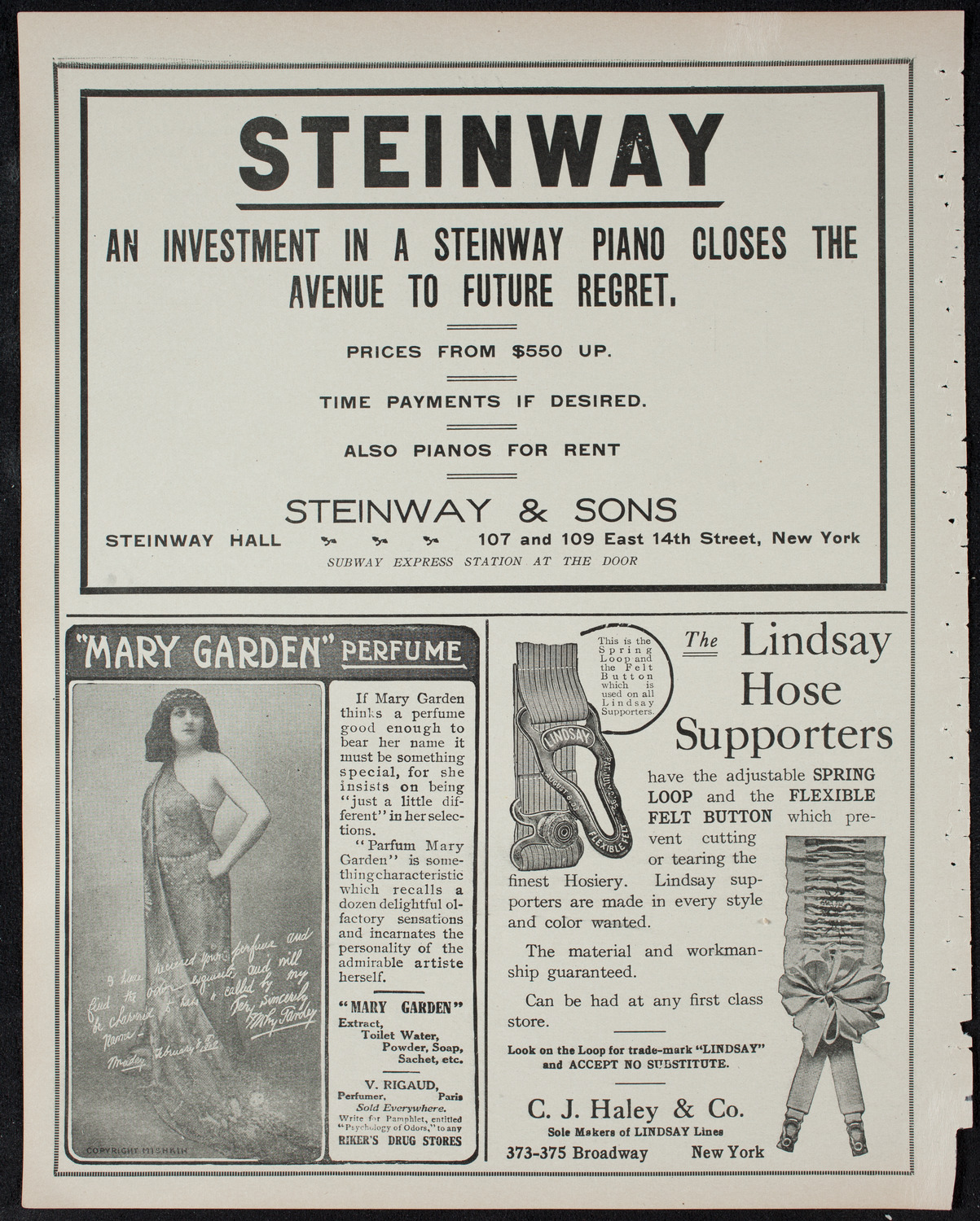 Volpe Symphony Society of New York, February 12, 1911, program page 4