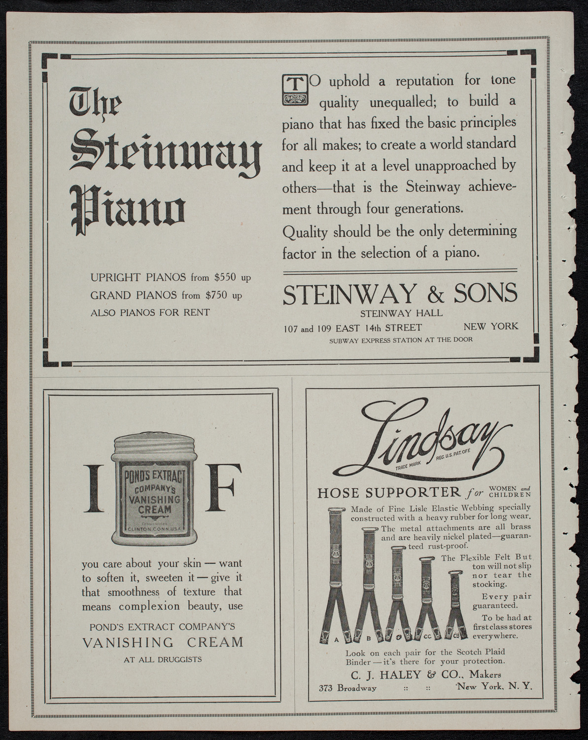 Elmendorf Lecture: The Grand Canyon, October 21, 1912, program page 4