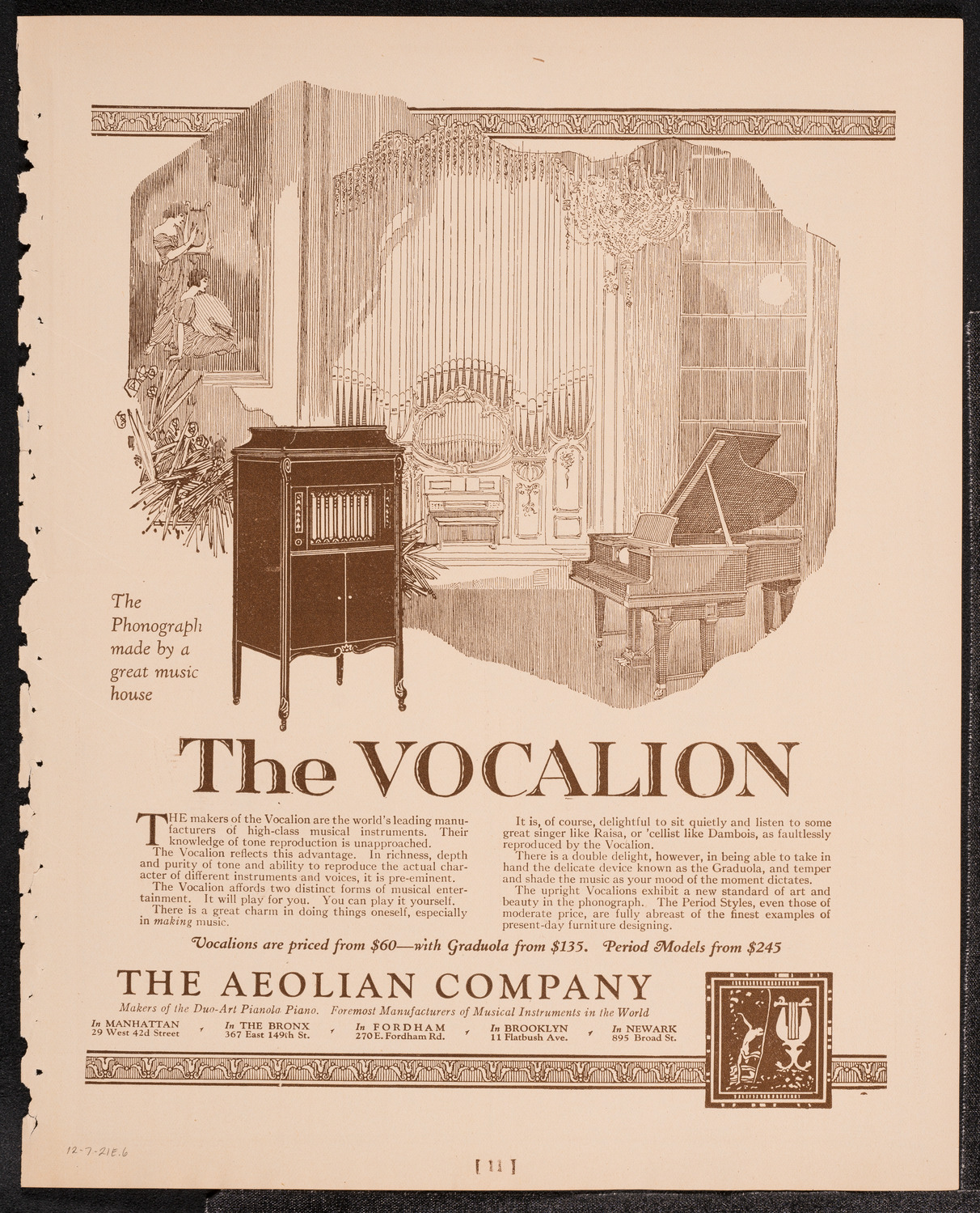 Elly Ney, Piano, December 7, 1921, program page 11