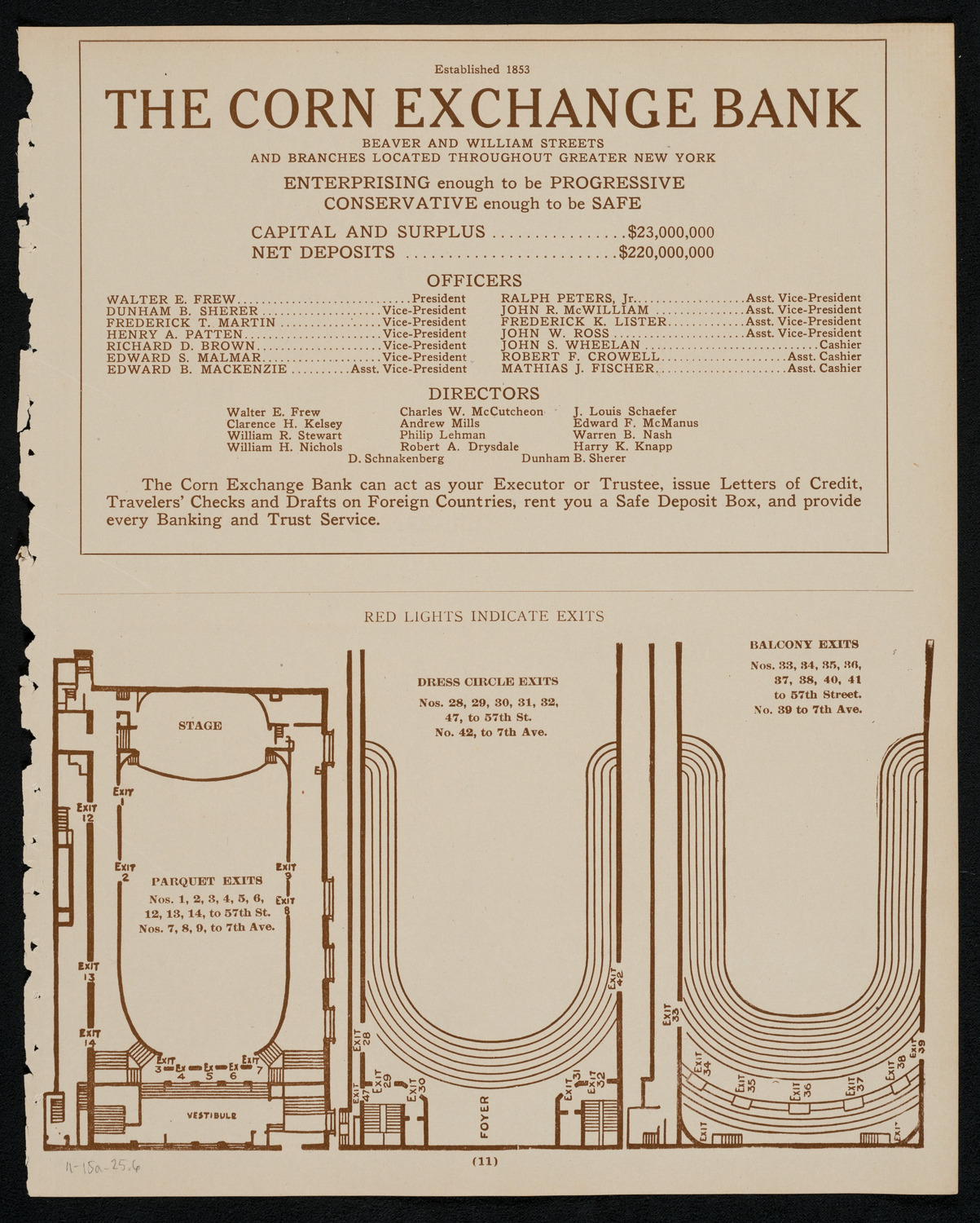 New York Philharmonic, November 15, 1925, program page 11