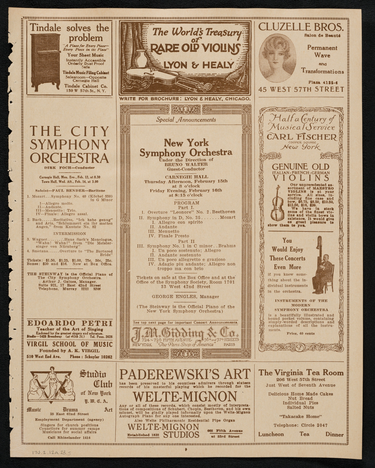 Mabel Garrison, Soprano, February 12, 1923, program page 9