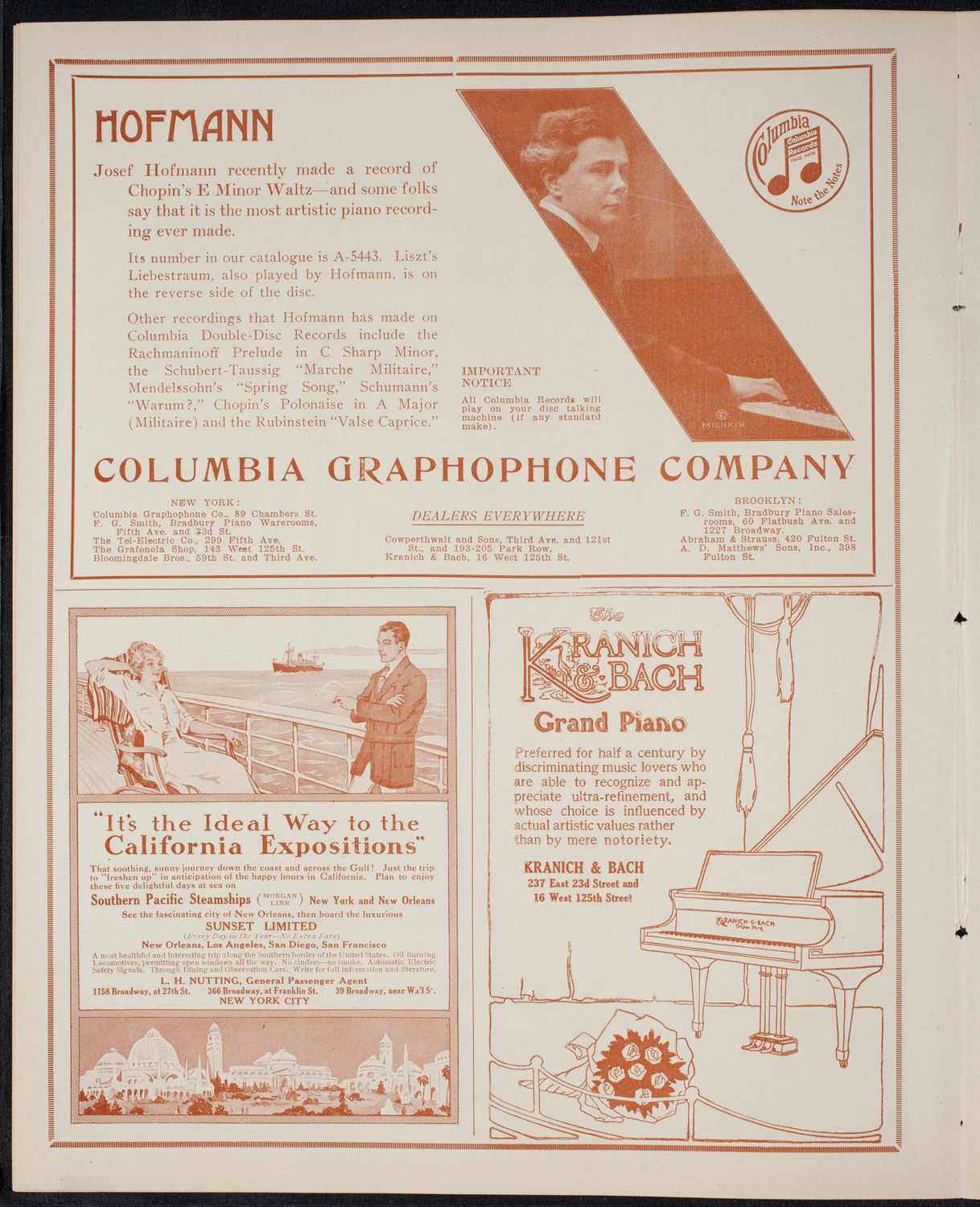 New York Philharmonic, March 7, 1915, program page 6